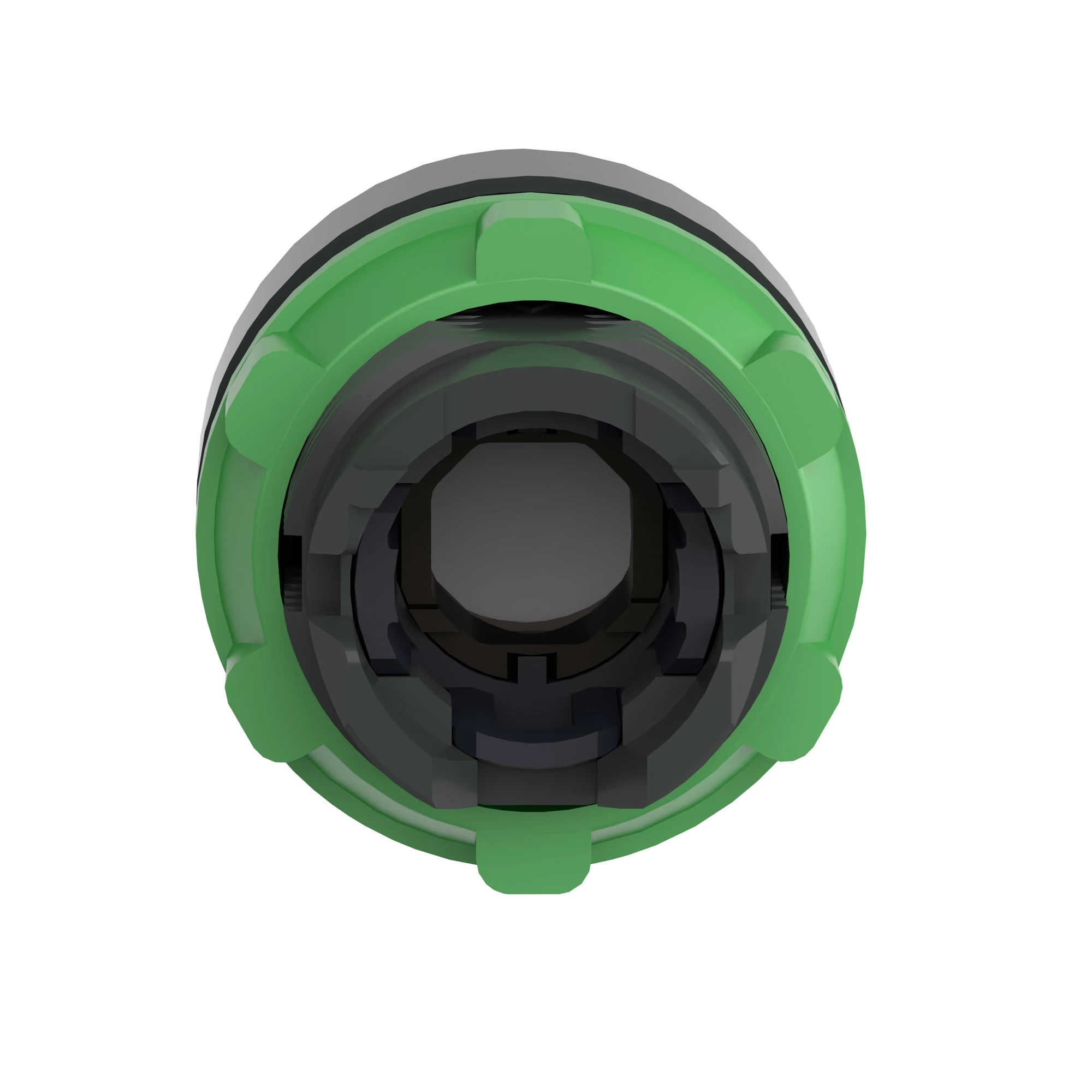 Schneider Electric ZB5AW183 Illuminated pushbutton, front element, Harmony XB5, plastic, 22mm, yellow, protruding, for universal LED (img_002)