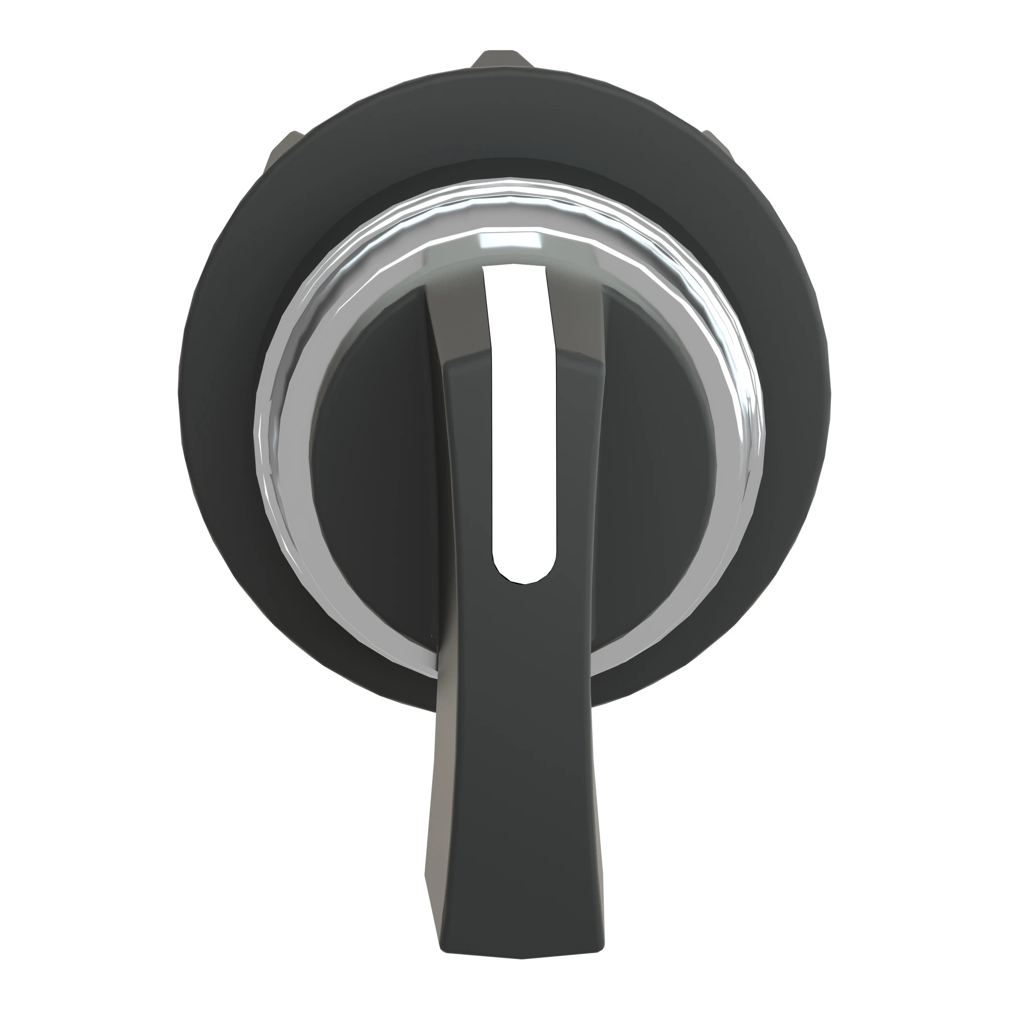 Schneider Electric KBA1H Actuation element with front ring Ø 29mm, plastic front, silver finish, toggle, black (img_004) Schneider Electric KBA1H Actuation element with front ring Ø 29mm, plastic front, silver finish, toggle, black (img_004)