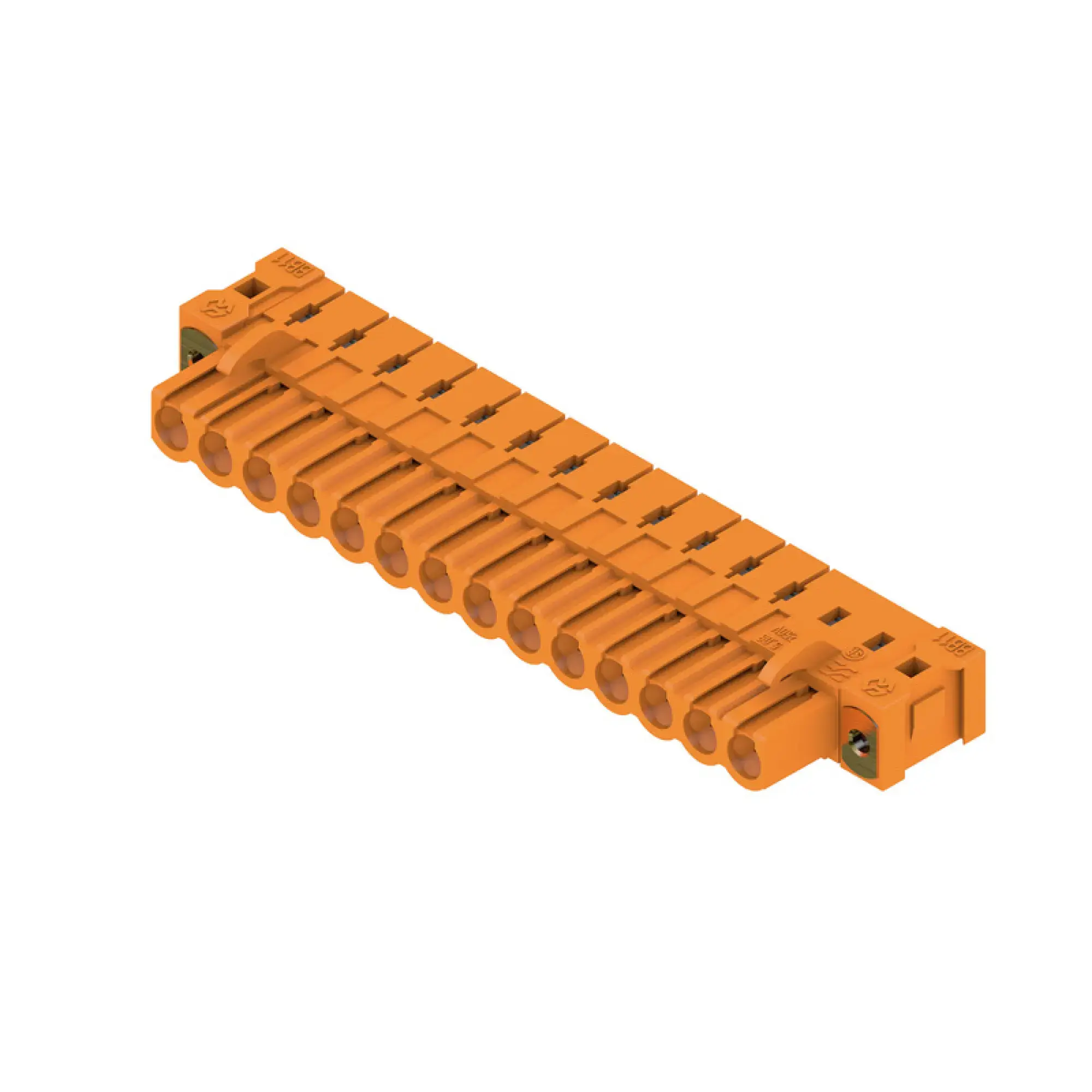 Weidmüller 1843870000 PCB connector (board connection), 320 V, 23 A, Pitch in mm: 5.08, Number of poles: 14, THT solder connection, Box (img_001)