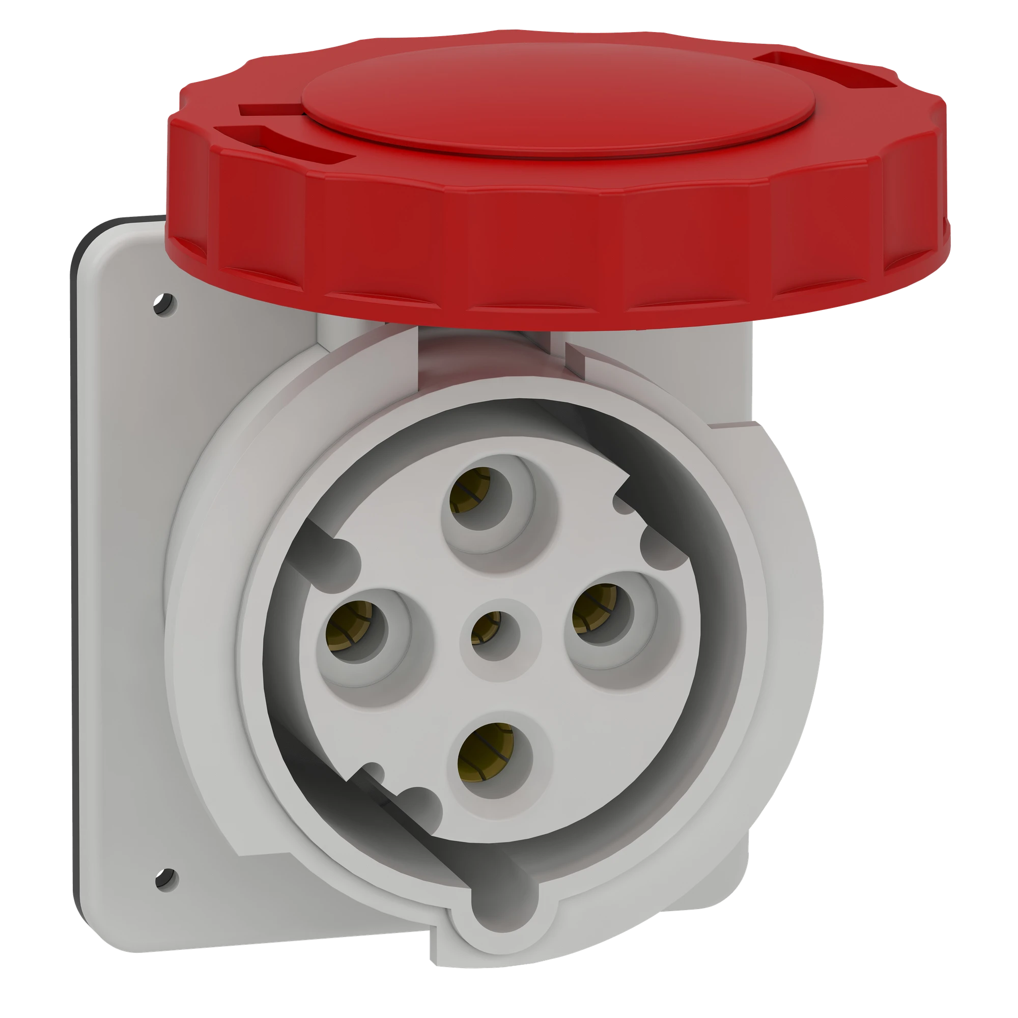Schneider Electric 81682 Surface-mounted socket straight - 63A, 3p+E, 380-415 V AC, IP67 (img_001) Schneider Electric 81682 Surface-mounted socket straight - 63A, 3p+E, 380-415 V AC, IP67 (img_001)