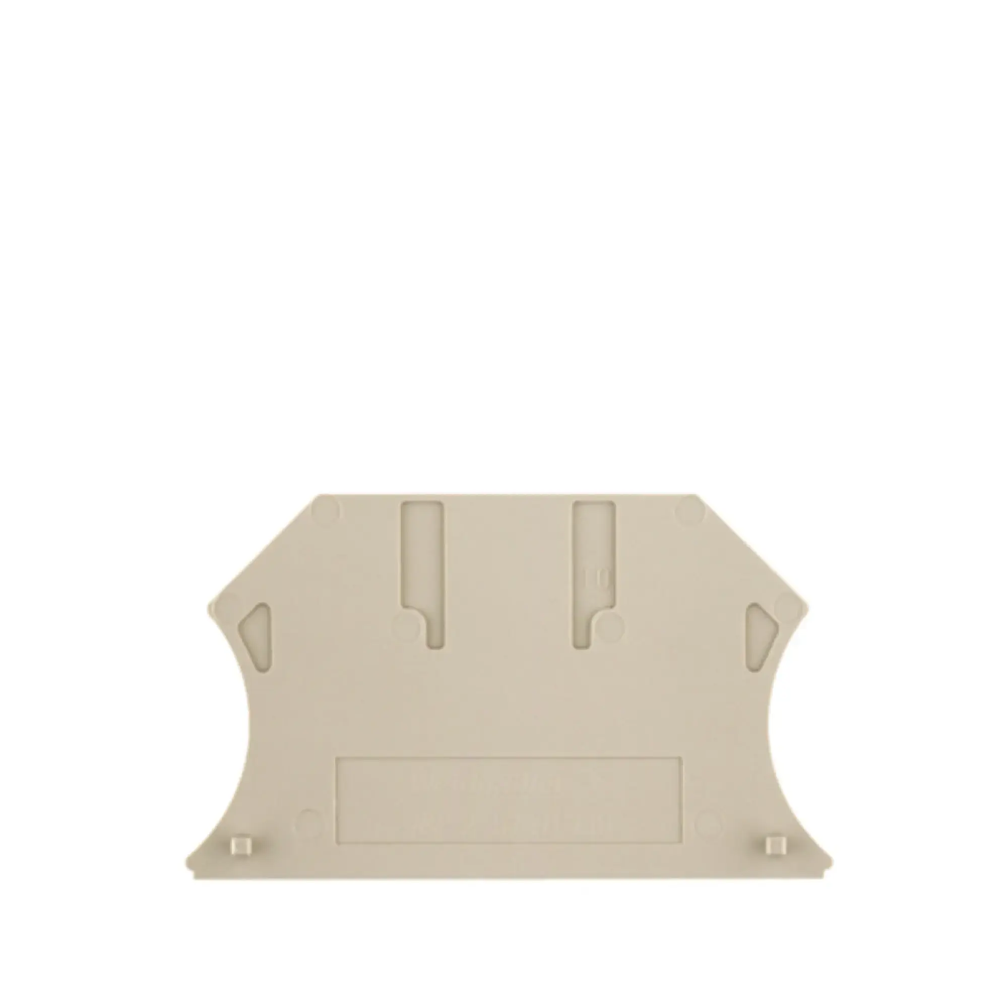 Weidmüller 1050000000 End plate (terminals), dark beige, Height: 56 mm, Width: 1.5 mm, V-0, Wemid (img_001) Weidmüller 1050000000 End plate (terminals), dark beige, Height: 56 mm, Width: 1.5 mm, V-0, Wemid (img_001)