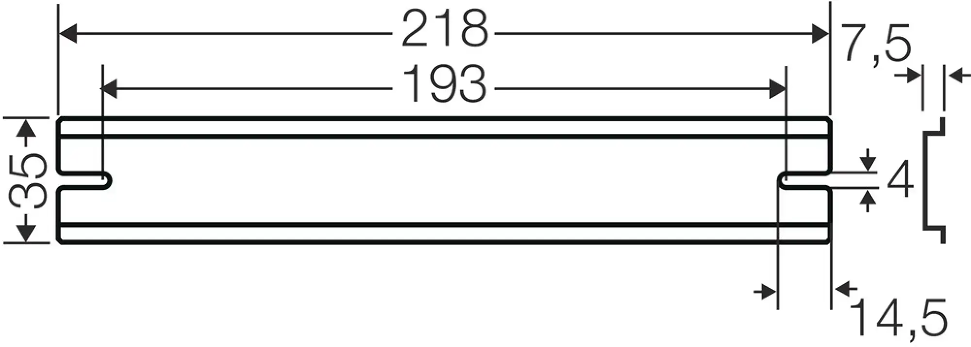Hensel 62000127 Tragschiene 218 mm, für DK / KF / EB 25..... DK TS 25 (img_003) Hensel 62000127 Tragschiene 218 mm, für DK / KF / EB 25..... DK TS 25 (img_003)