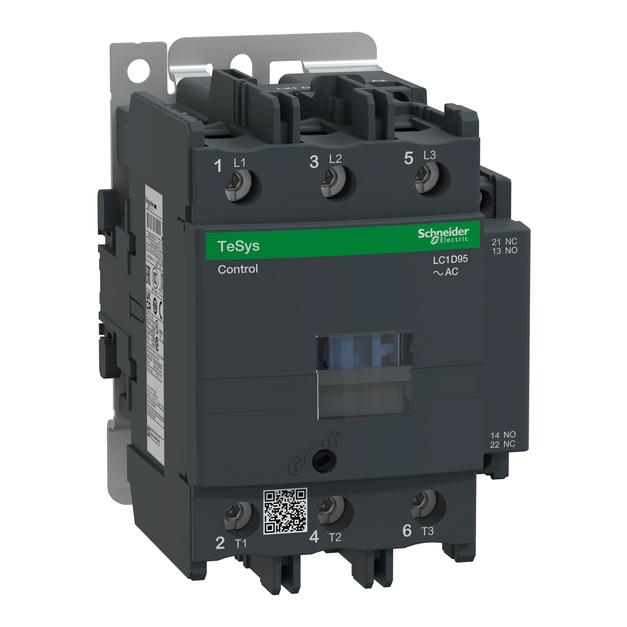 Schneider Electric LC1D95F5 Power contactor LC1D 3p, +1NO+1NC, 45 kW, 95 A, 400 V AC3, coil 110 V AC (img_001)