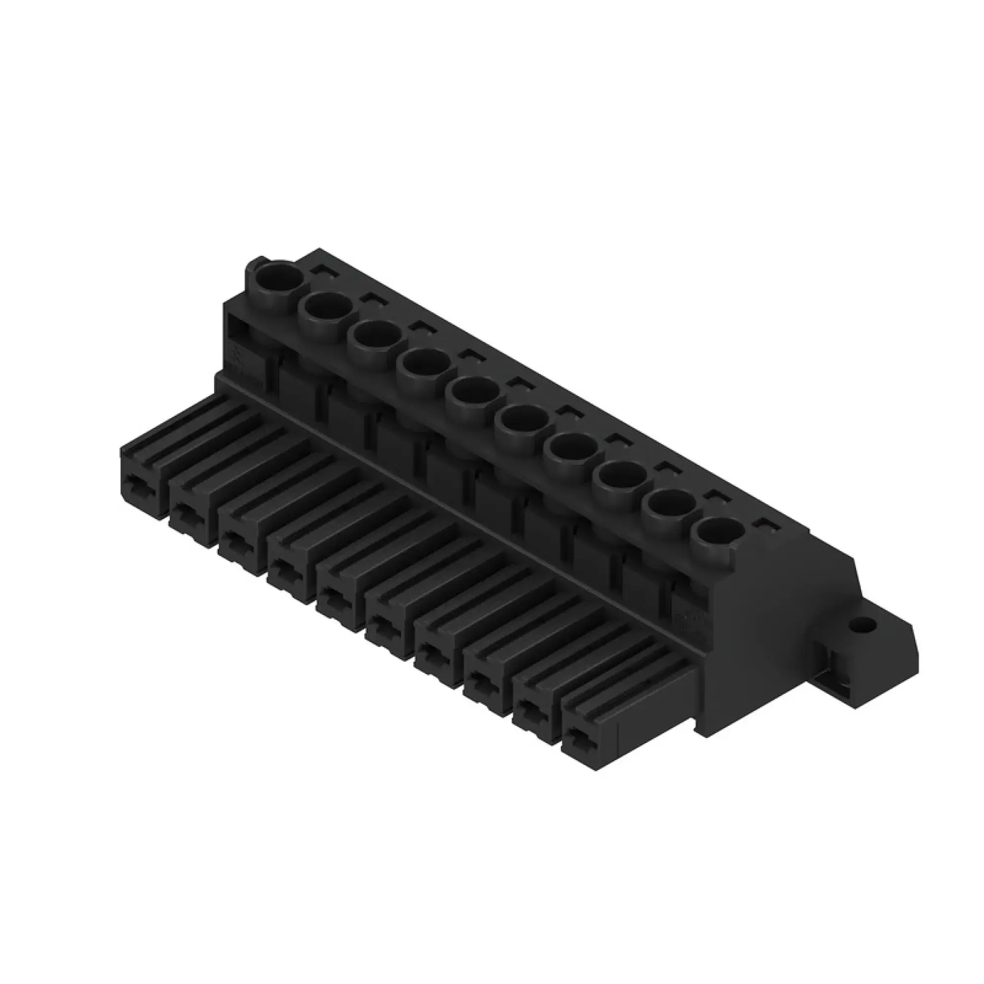 Weidmüller 2997890000 PCB connector (wire connection), 1000 V, 57 A, Pitch in mm: 7.62, 10 mm², Number of poles: 10, Clamping yoke connection, Box (img_001)