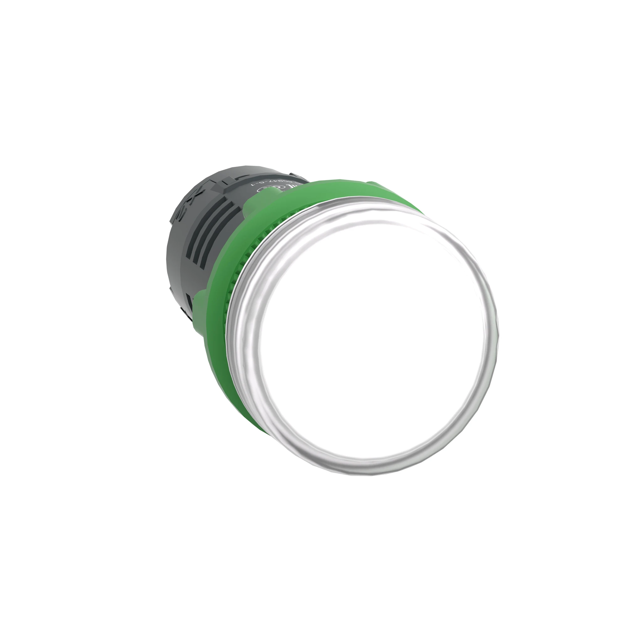 Schneider Electric XB5EVB1 Indicator light, Harmony XB5, plastic, monoblock, white, 22mm, universal LED, smooth dome, 24V ACDC (img_001)