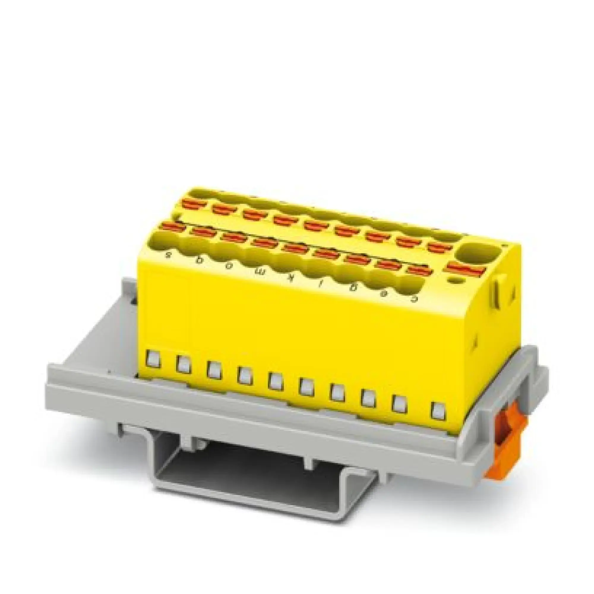 Phoenix Contact 1047459 Distribution block PTFIX 4/18X1,5-NS35 YE (img_001)