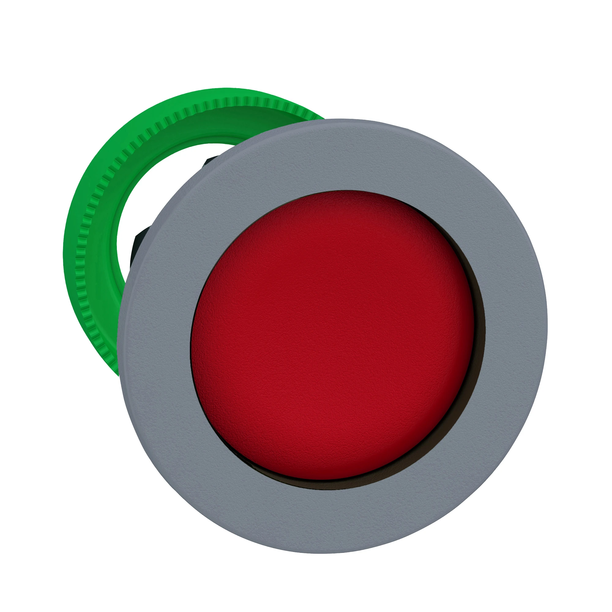Schneider Electric ZB5FA46C0 Push Button, Front Element, Harmony XB5F, Plastic, 30mm, Light Grey, Red, Reset, Unmarked, Momentary (img_001)
