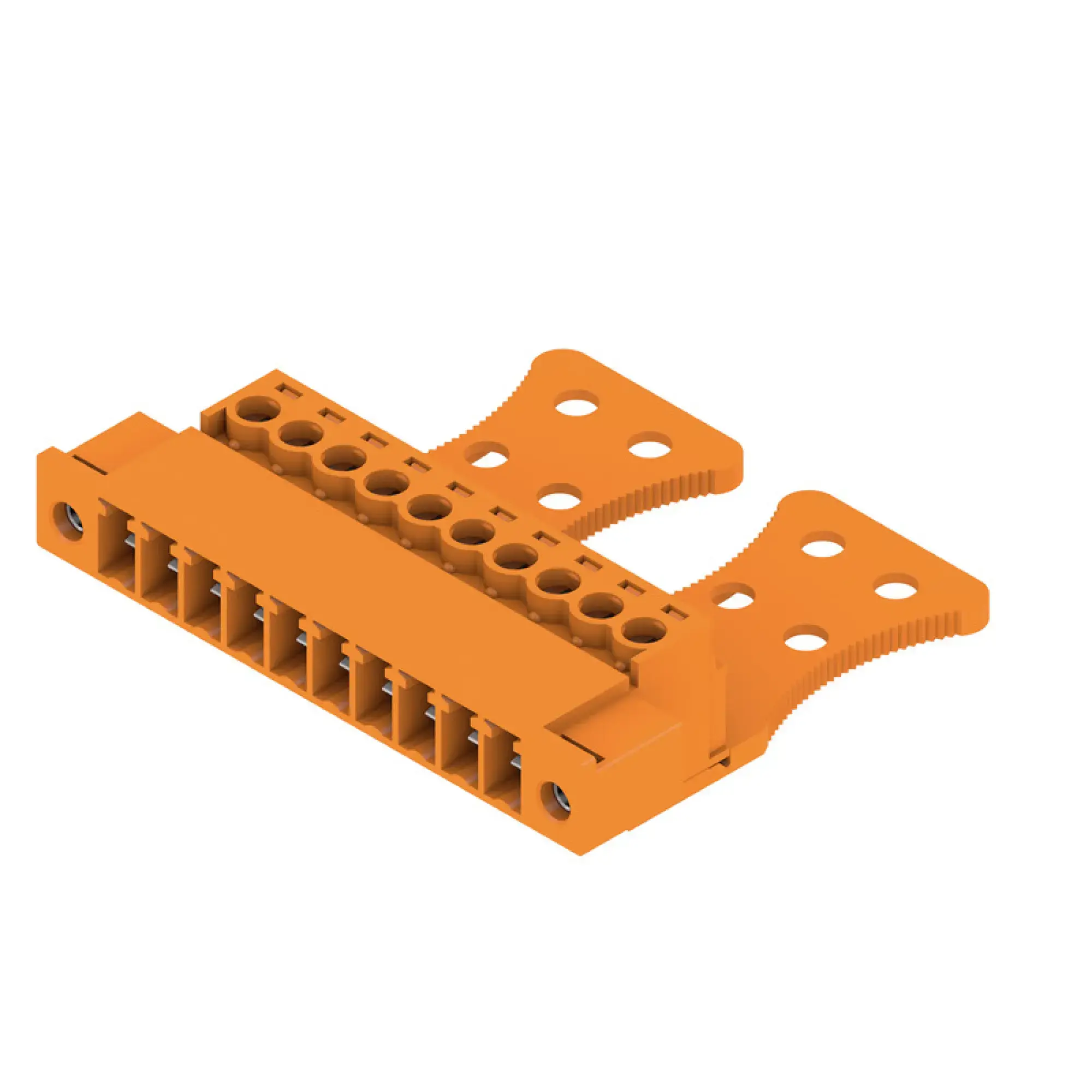 Weidmüller 1237200000 PCB connector (wire connection), 160 V, 17.5 A, Pitch in mm: 3.81, 1.5 mm², Number of poles: 10, Clamping yoke connection, Box (img_001)