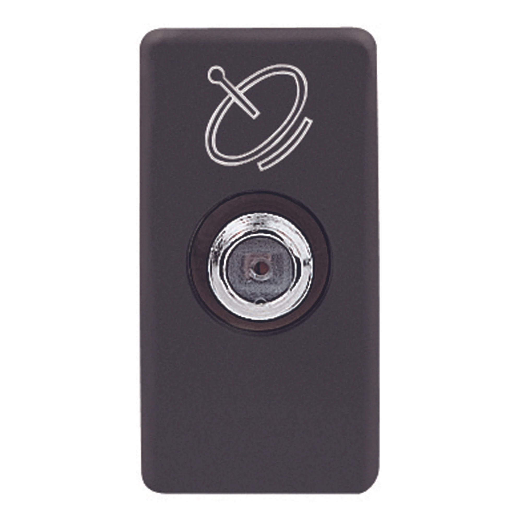 GEWISS GW21396 COAXIAL SOCKET-OUTLET TV-SAT CLASS A SHIELDING - FEMALE F CONNECTOR - FEEDTHROUGH 5 dB - 1 MODULE - SYSTEM BLACK (img_001)