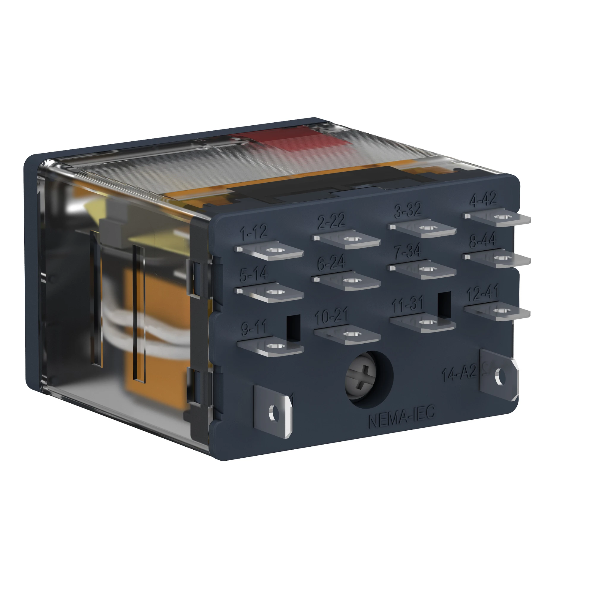Schneider Electric RPM41F7 Power Relay RPM, 4 W, 15 A, 120VAC, without LED, with test button (img_003)