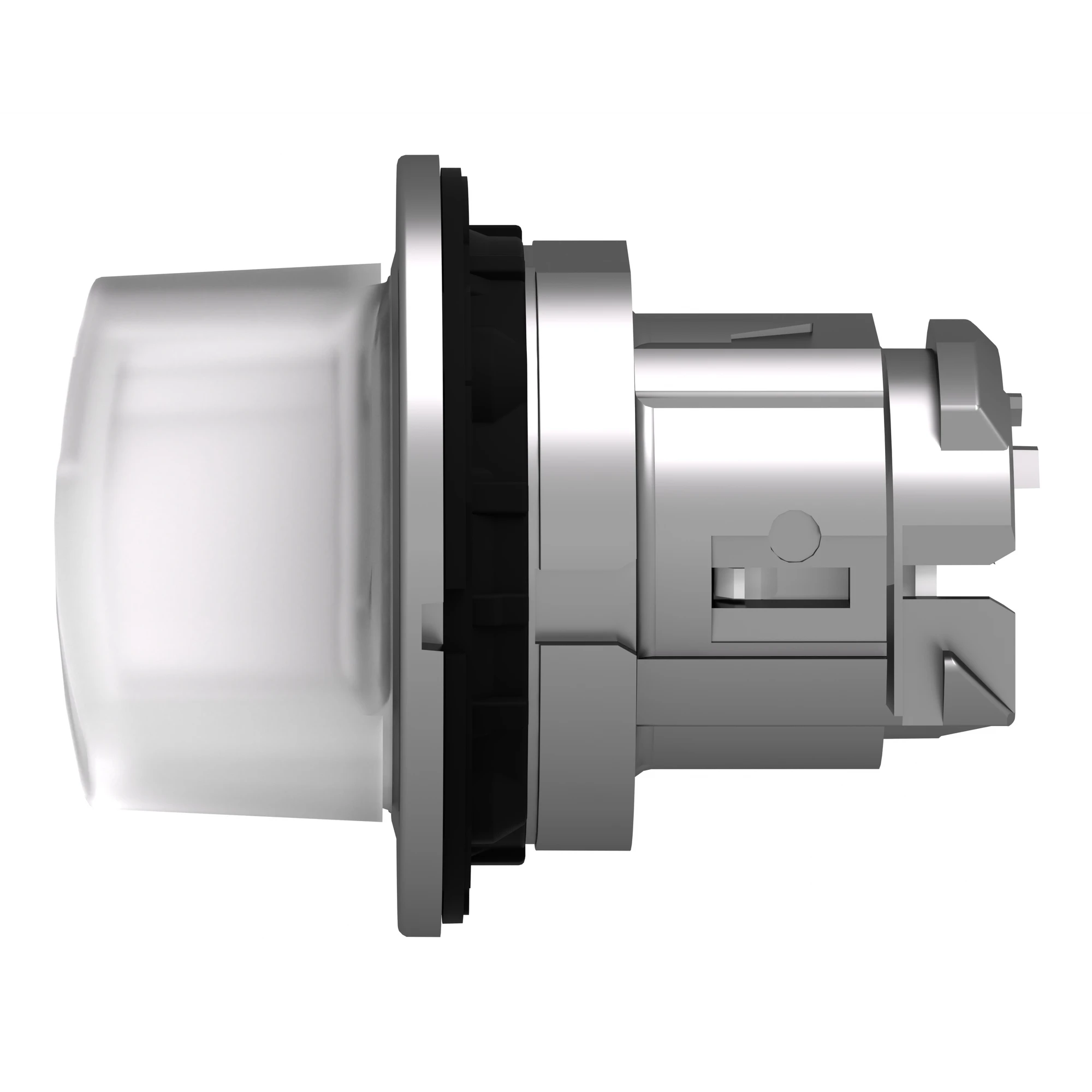 Schneider Electric ZB4FK1213 Illuminated Selector Switch, Front Element, Harmony XB4F, Metal, 30mm, White, for Universal LED, 2 Positions, Latching (img_004)