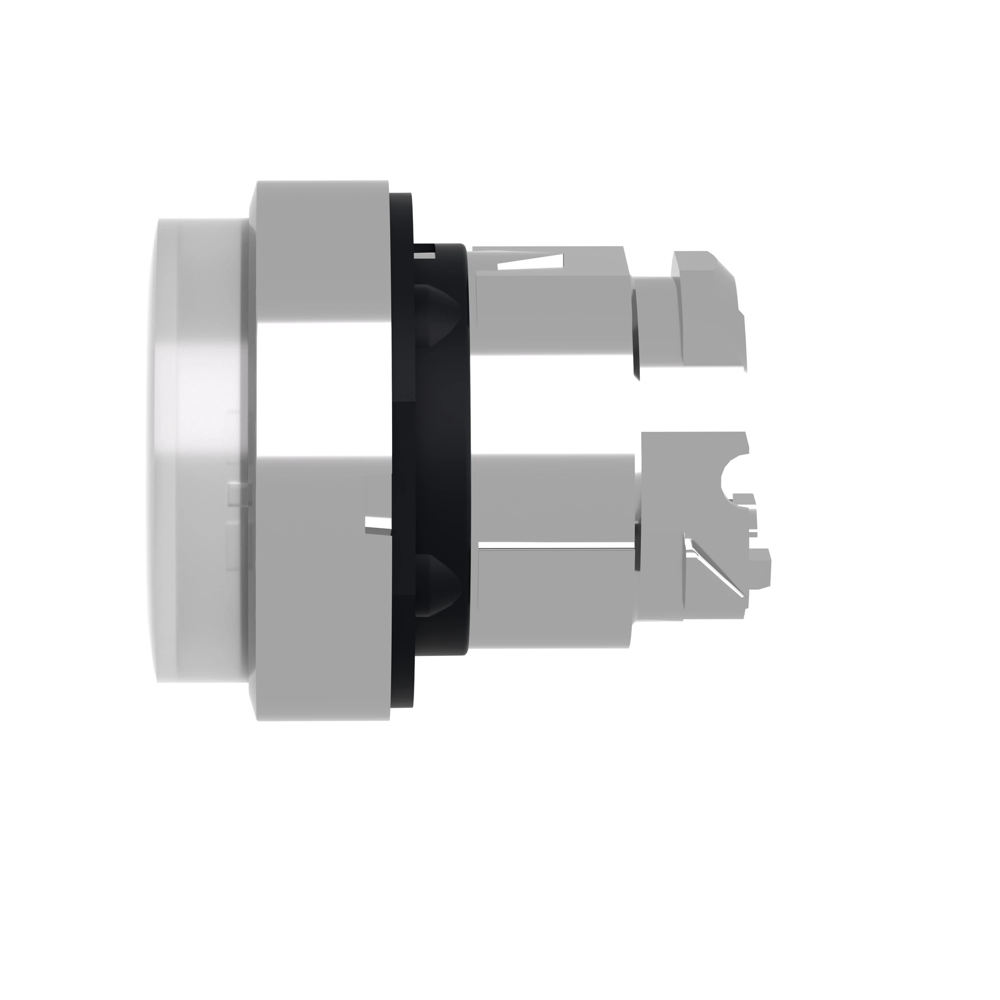 Schneider Electric ZB4BH13 Illuminated push-button, front element, Harmony XB4, metal, 22mm, white, protruding, for universal LED, latching (img_006)