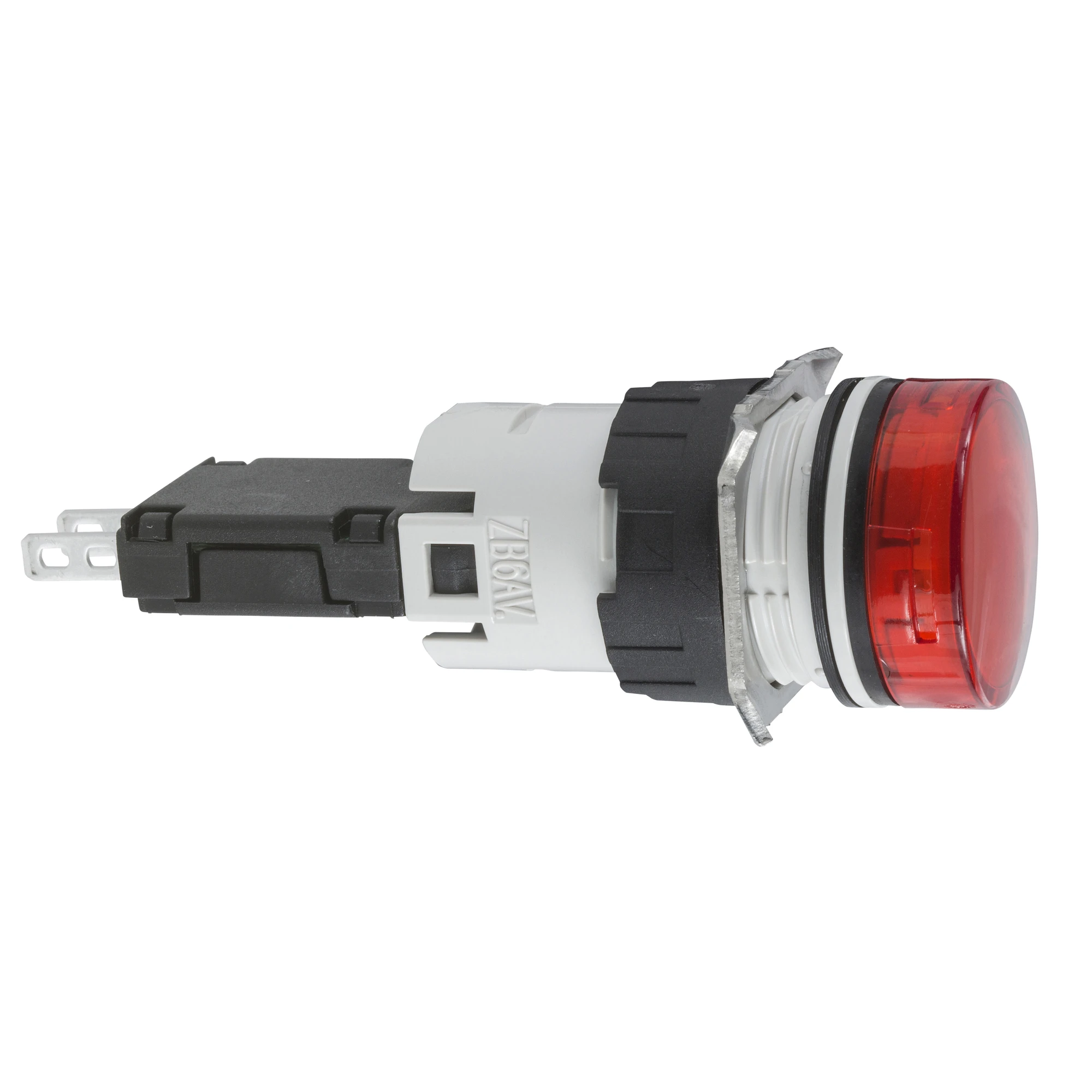 Schneider Electric XB6AV4BB Indicator light, Ø 22, round, IP65, red, Integral LED, 24V, connector (img_001)