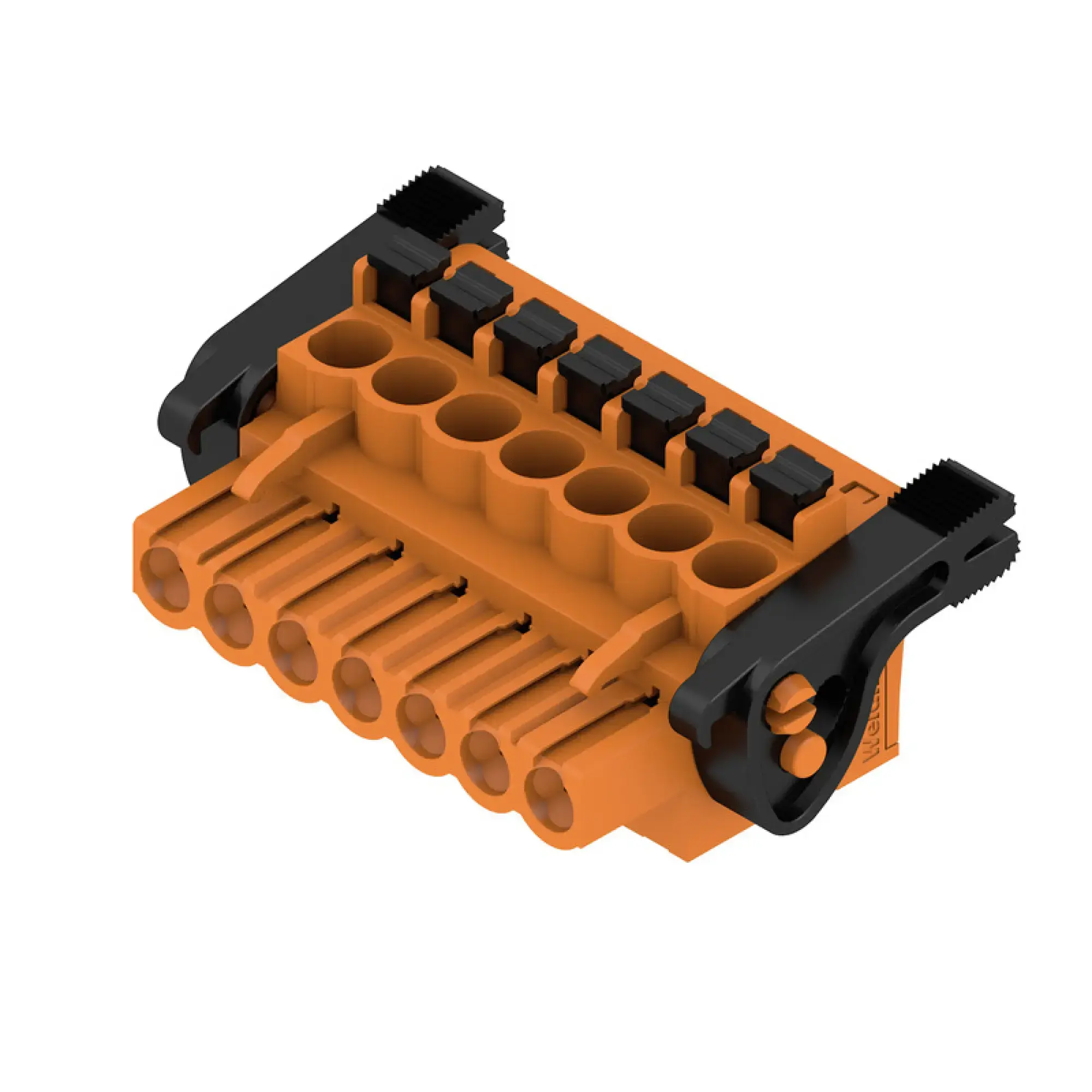 Weidmüller 1980920000 PCB connector (wire connection), 320 V, 24 A, Pitch in mm: 5.00, 3.31 mm², Number of poles: 7, PUSH IN with actuator, Box (img_001) Weidmüller 1980920000 PCB connector (wire connection), 320 V, 24 A, Pitch in mm: 5.00, 3.31 mm², Number of poles: 7, PUSH IN with actuator, Box (img_001)