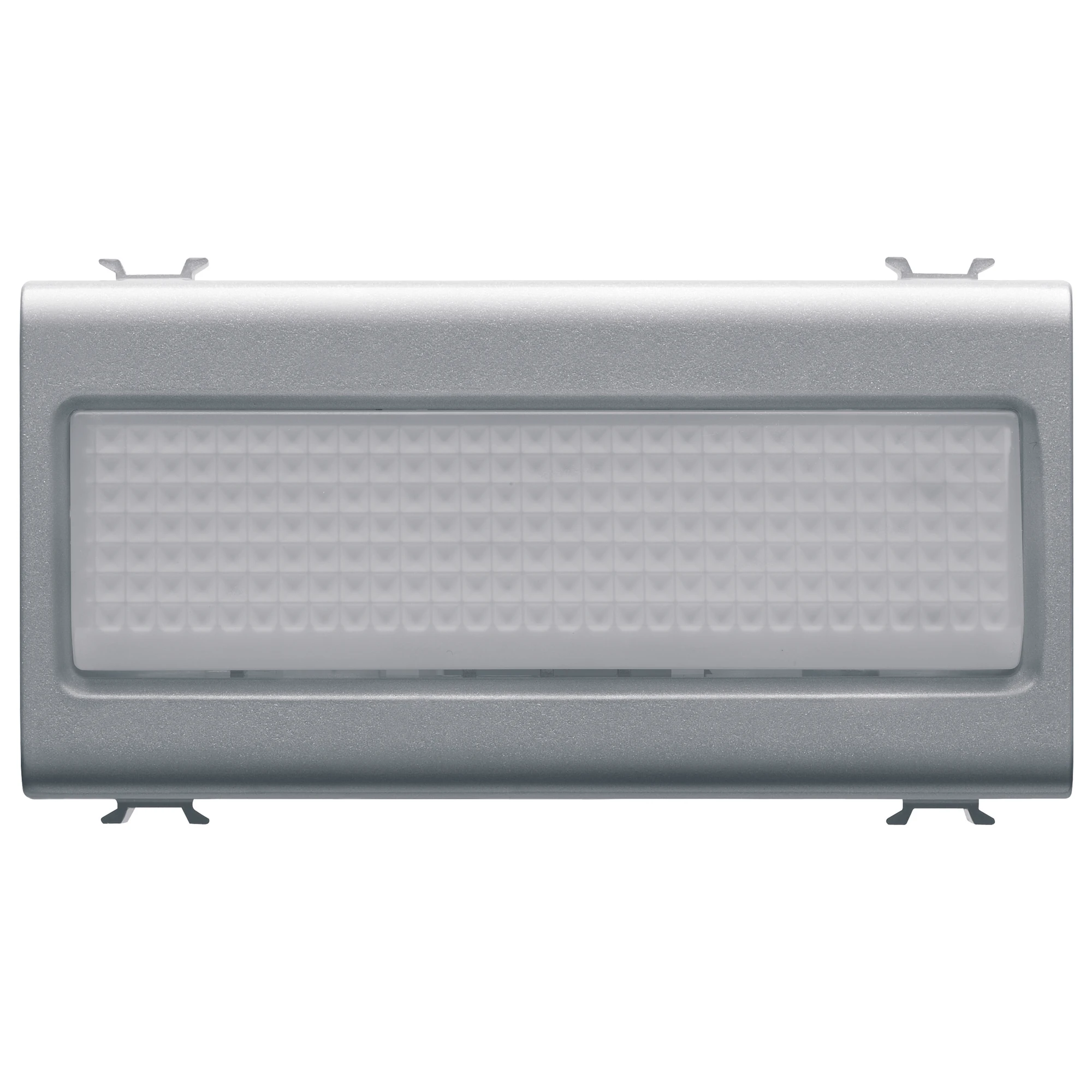 GEWISS GW14656 STAIR RISER LAMP - 12V ac/dc / 230V ac 50/60 Hz - OPAL - 4 MODULES - TITANIUM - CHORUSMART (img_001)