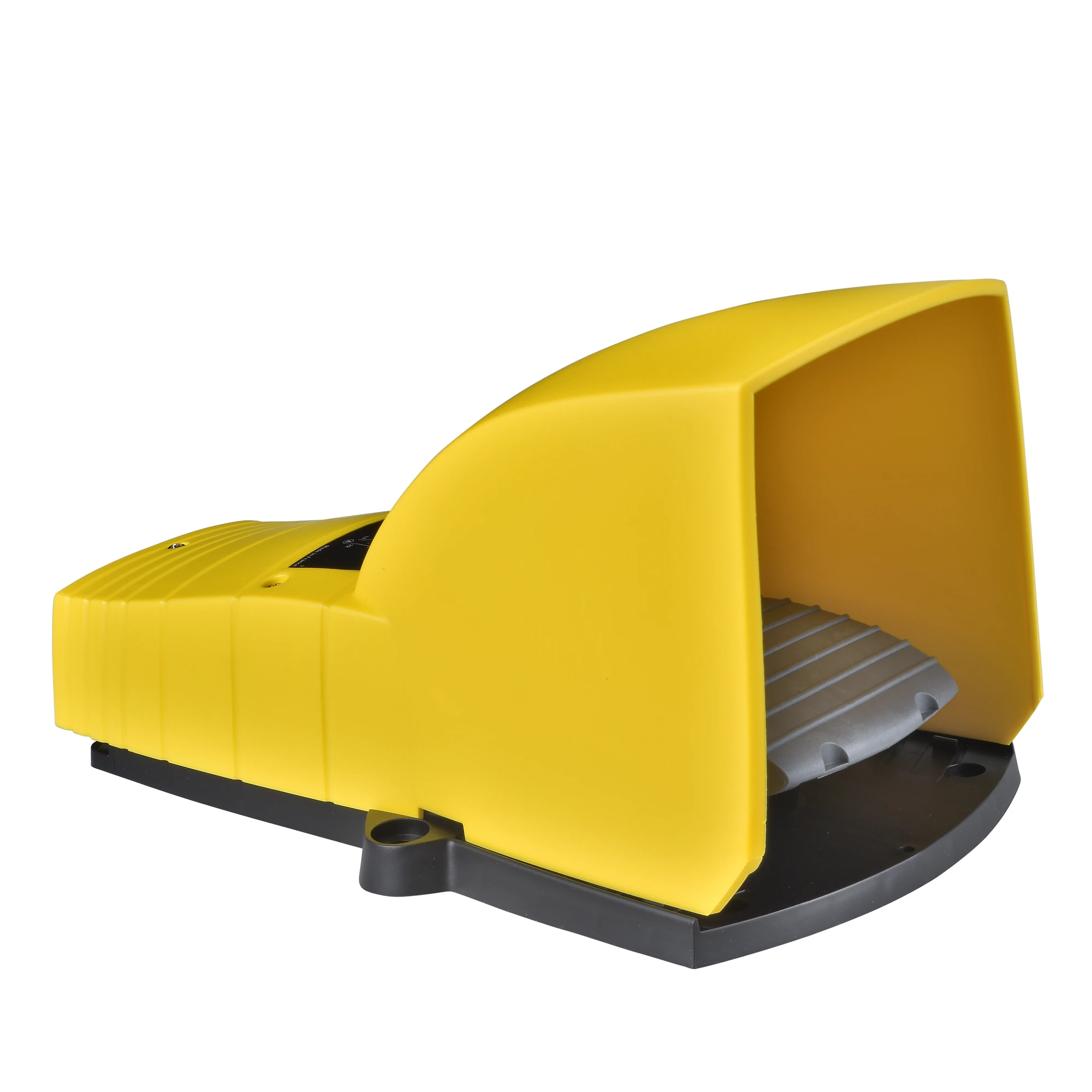 Schneider Electric XPEY711 Footswitch, Harmony XPE, single, plastic, yellow, 2-stage, 2NC+2NO, IP55, with protective cover, with locking (img_001)
