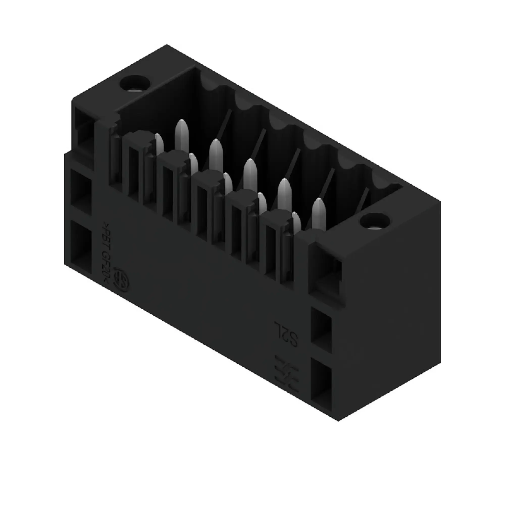 Weidmüller 1729620000 PCB connector (board connection), 125 V, 10 A, Pitch in mm: 3.50, Number of poles: 12, THT solder connection, Box (img_001)