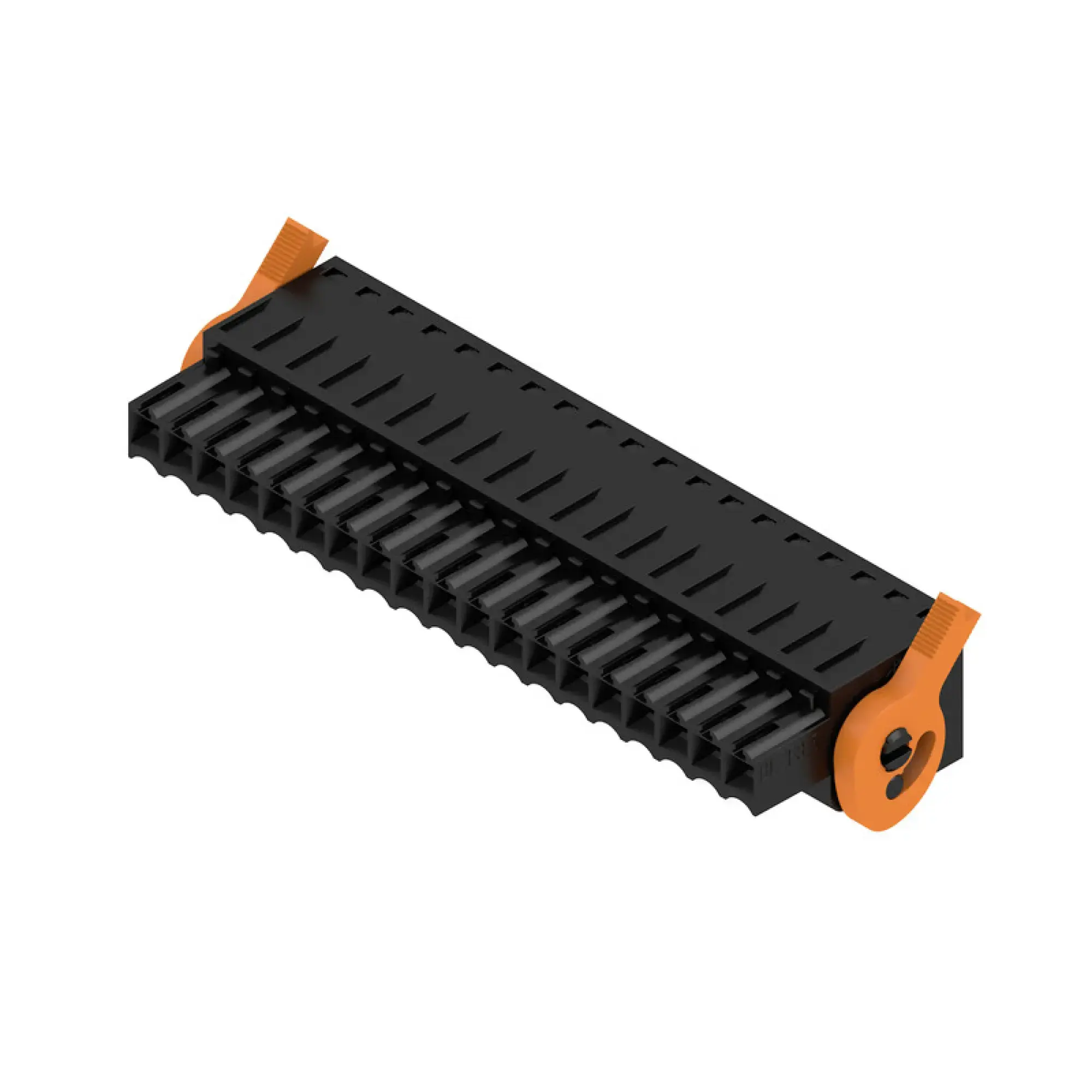 Weidmüller 1691970000 PCB connector (wire connection), 160 V, 14.5 A, Pitch in mm: 3.50, 1.5 mm², Number of poles: 19, Tension-clamp connection, Box BLZF 3.50/19/180LH SN BK BX (img_001) Weidmüller 1691970000 PCB connector (wire connection), 160 V, 14.5 A, Pitch in mm: 3.50, 1.5 mm², Number of poles: 19, Tension-clamp connection, Box BLZF 3.50/19/180LH SN BK BX (img_001)