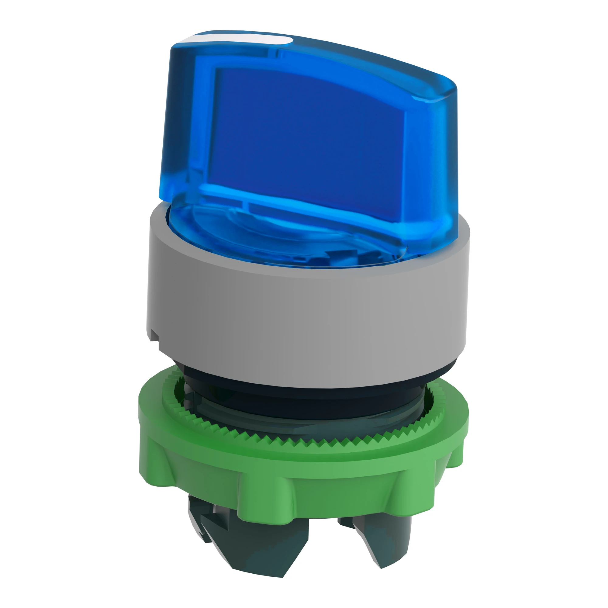 Schneider Electric ZB5AK1263C0 Illuminated Selector Switch, Front Element, Harmony XB5, Plastic, 22mm Blue, for Universal LED, 2 Positions, Latching (img_004) Schneider Electric ZB5AK1263C0 Illuminated Selector Switch, Front Element, Harmony XB5, Plastic, 22mm Blue, for Universal LED, 2 Positions, Latching (img_004)