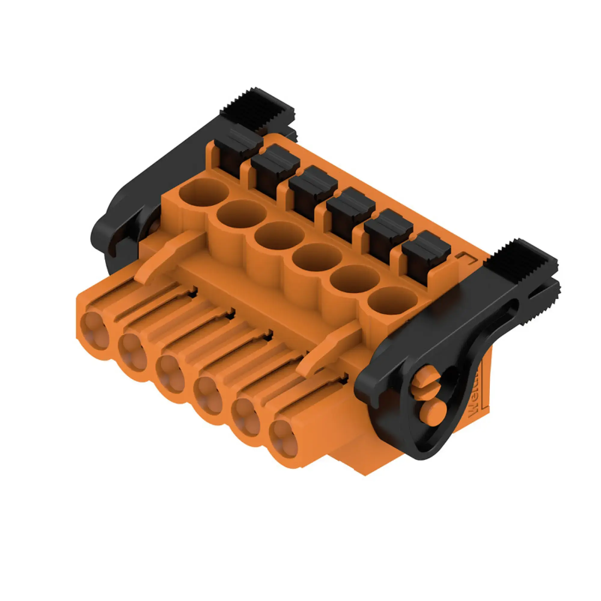 Weidmüller 1980910000 PCB connector (wire connection), 320 V, 24 A, Pitch in mm: 5.00, 3.31 mm², Number of poles: 6, PUSH IN with actuator, Box (img_001)