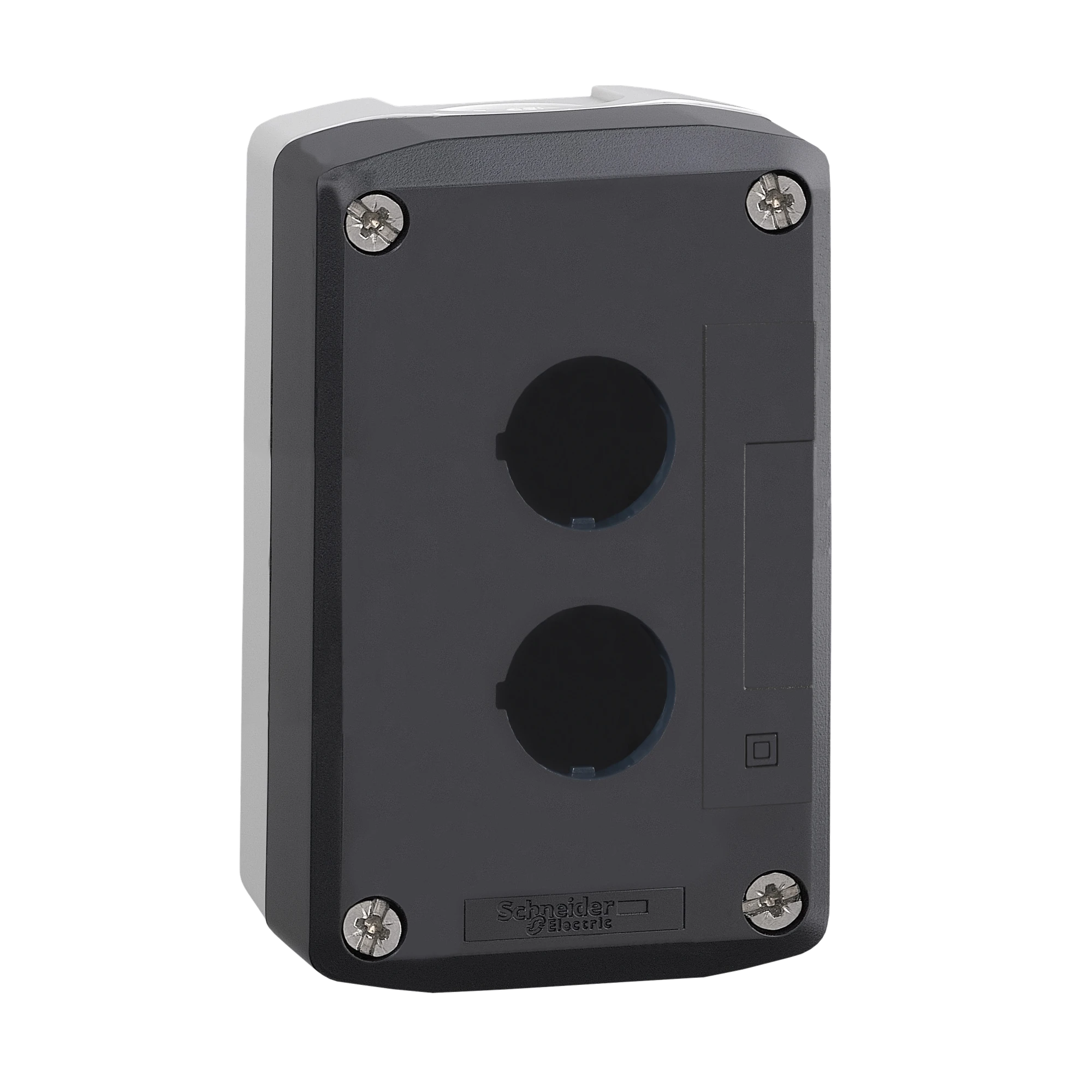 Schneider Electric XALD02CUST01 Empty enclosure XALD, 2 holes, plastic, customizable via configurator (img_001) Schneider Electric XALD02CUST01 Empty enclosure XALD, 2 holes, plastic, customizable via configurator (img_001)