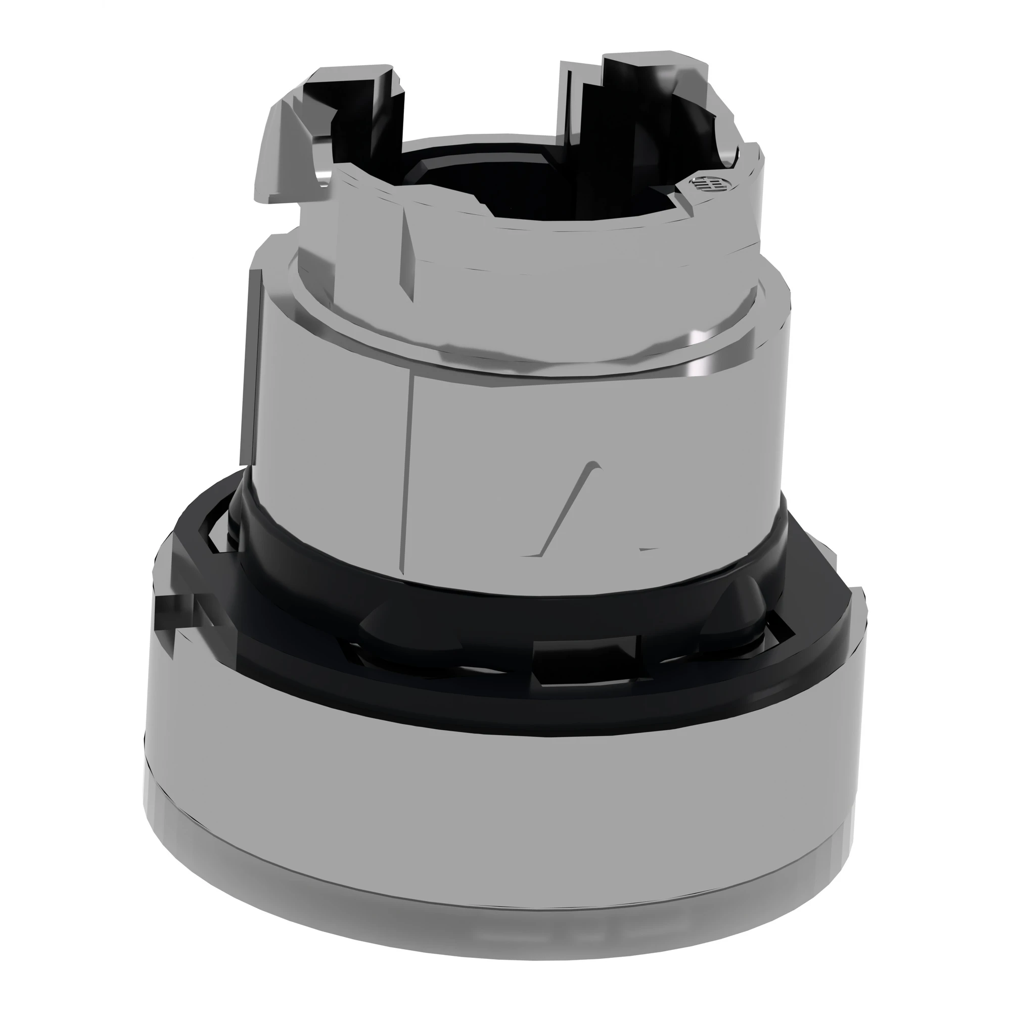 Schneider Electric ZB4BW913 Illuminated push button, front element, Harmony XB4, metal, 22mm, white, illuminated ring, for universal LED (img_007)