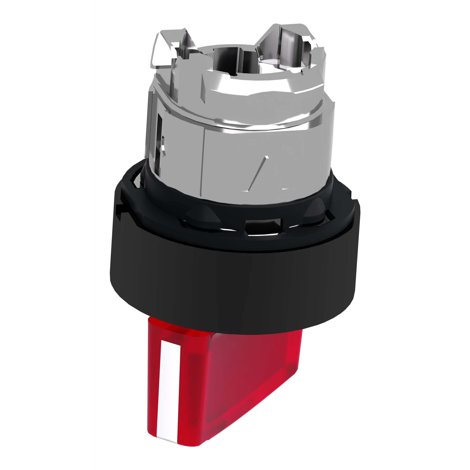Schneider Electric ZB4BK12437 Illuminated selector switch, front element, Harmony XB4, metal black, 22mm, red, for universal LED, 2 positions, latching (img_007)