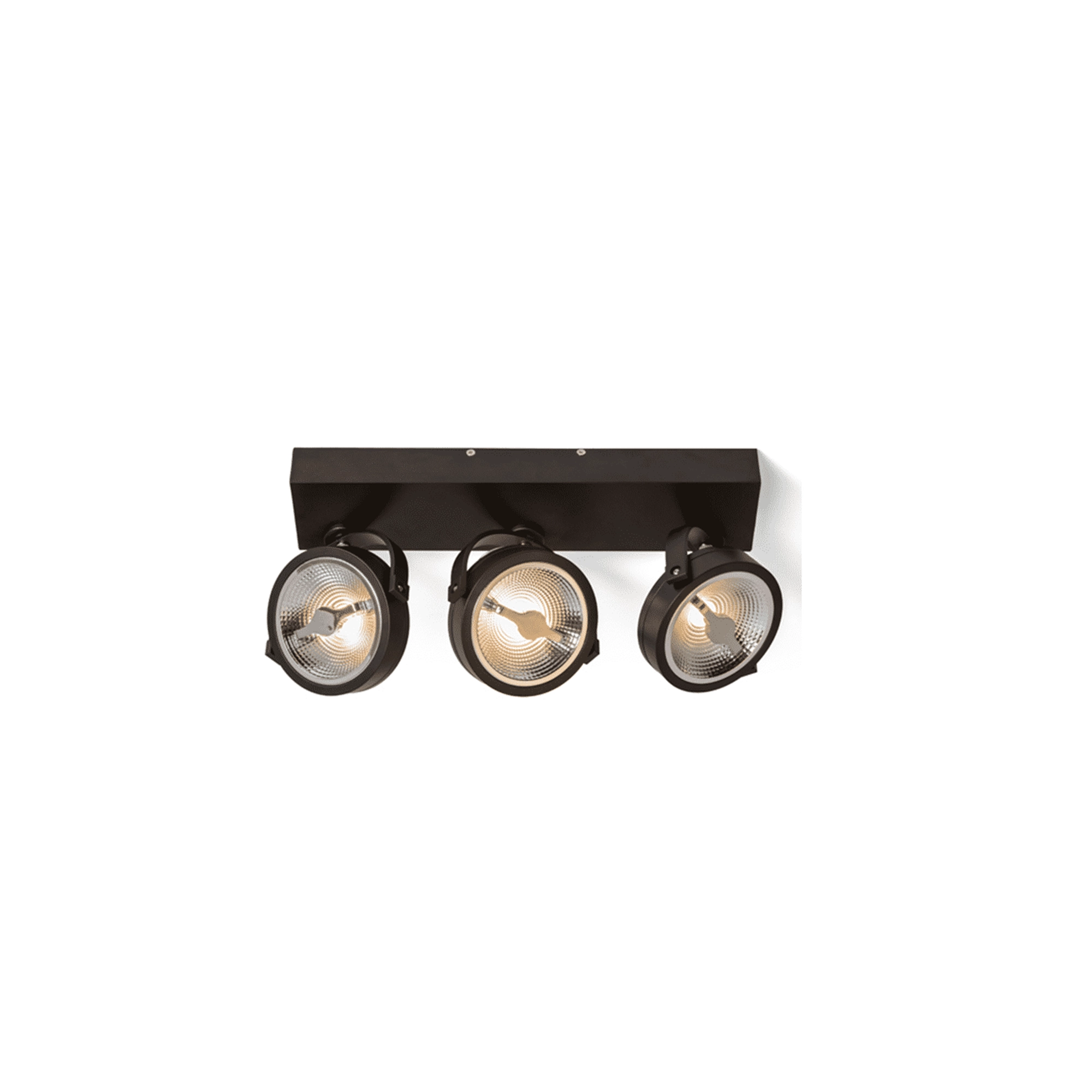 WSU Lights LED Surface mounted spotlight Sirag black - 36W - D2W - 54lm/W - IP20