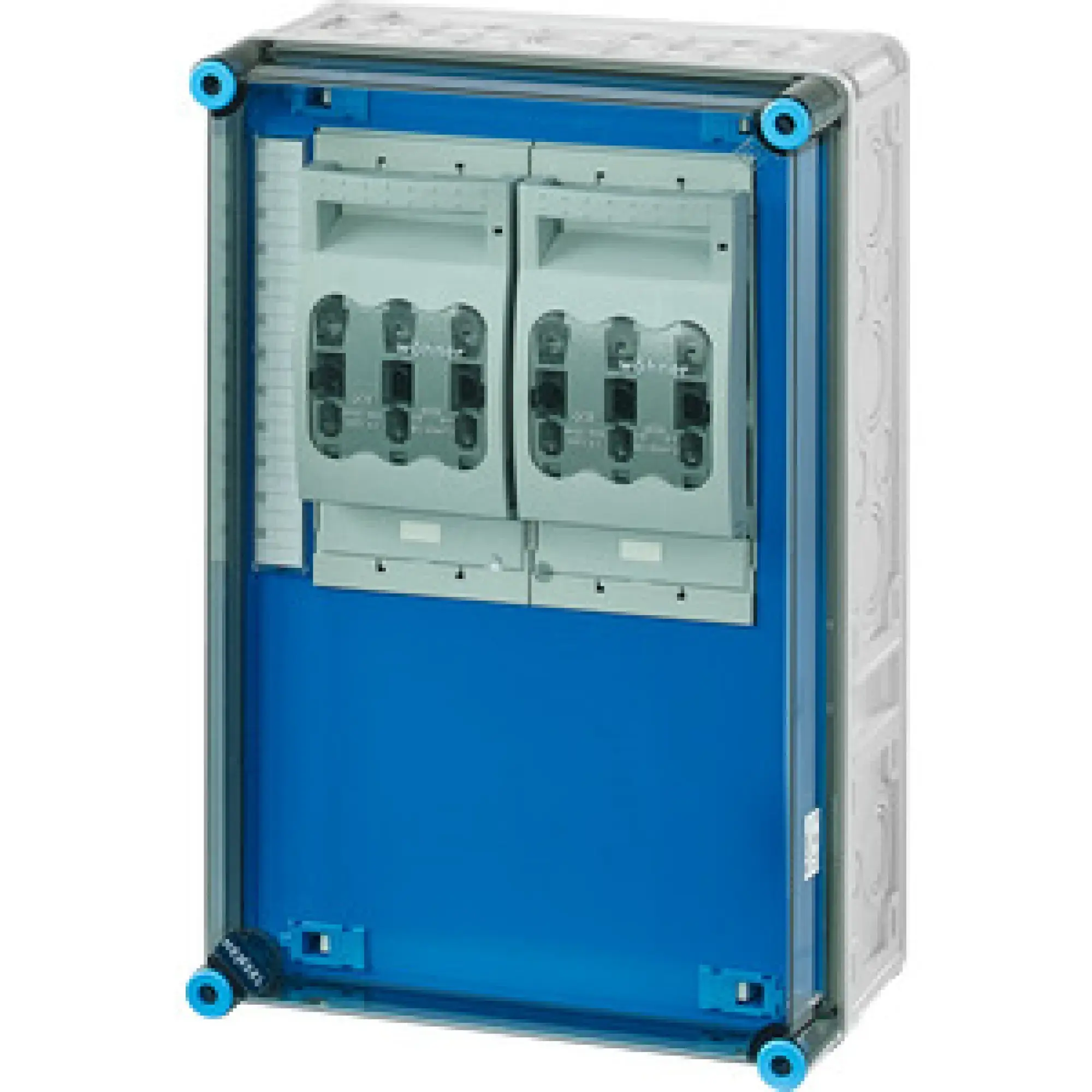 Hensel 20001544 Mi-NH-Sicherungslasttrennschaltergehäuse , 2x3xNH00,a. Sammels., 400A, 5polig Mi 6366 (img_001)