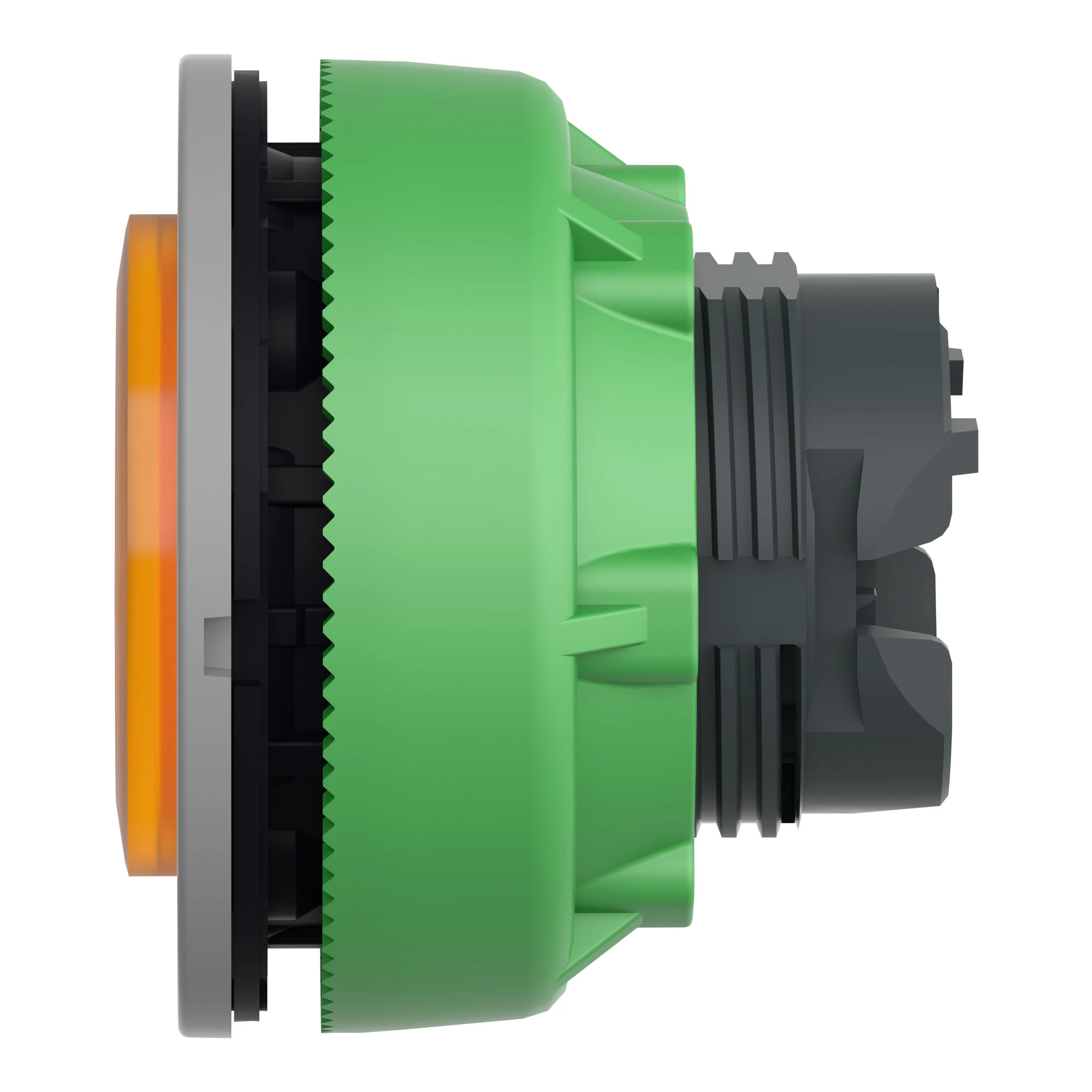 Schneider Electric ZB5FH53C0 Illuminated pushbutton, front element, Harmony XB5F, plastic, 30mm, light gray, orange, protruding, unmarked, latching (img_005) Schneider Electric ZB5FH53C0 Illuminated pushbutton, front element, Harmony XB5F, plastic, 30mm, light gray, orange, protruding, unmarked, latching (img_005)