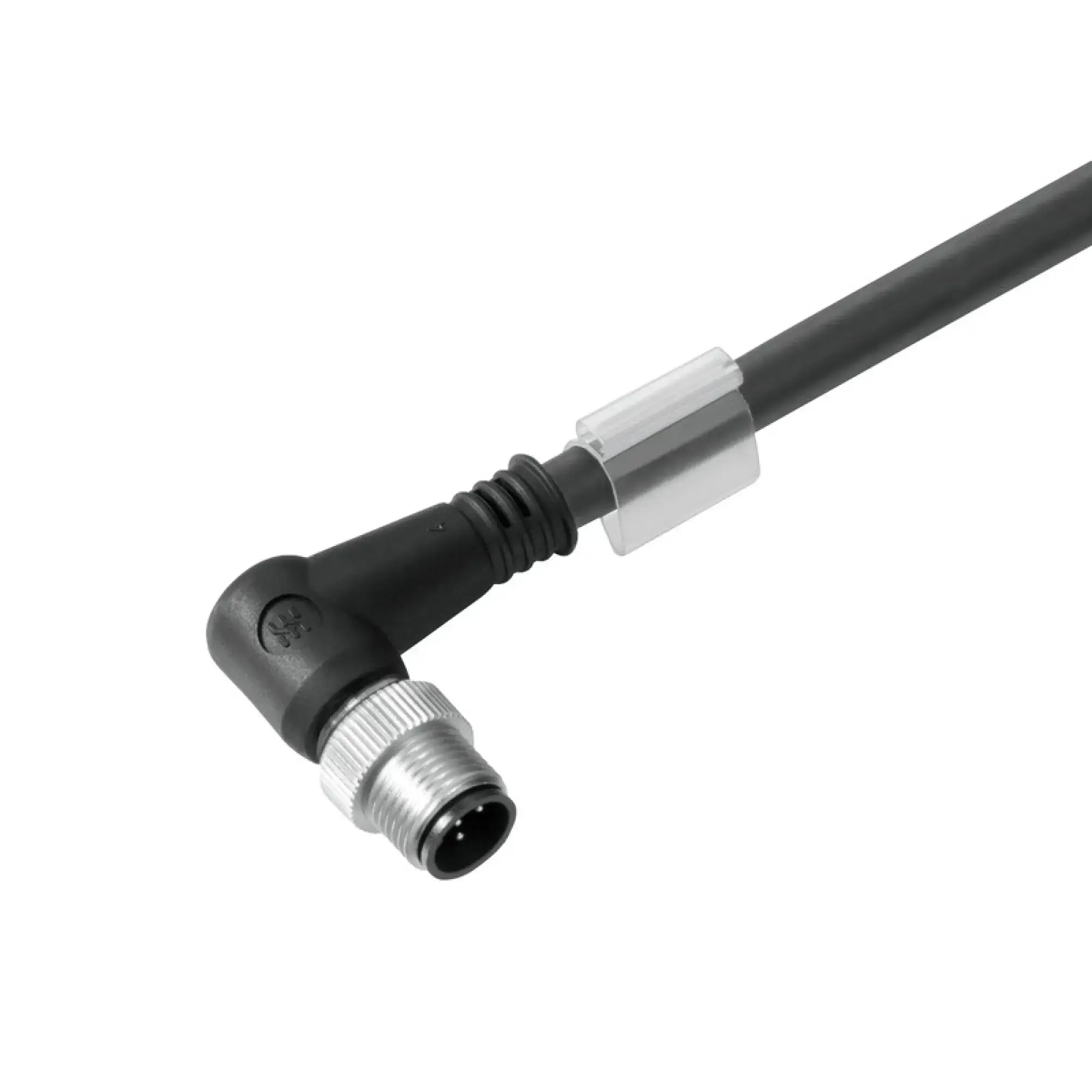 Weidmüller 1059650500 Sensor-actuator Cable (assembled), One end without connector, M12, Number of poles: 4, pin, 90&deg;, LED: No, Cable length: 5 m, Shielded: Yes (img_001)
