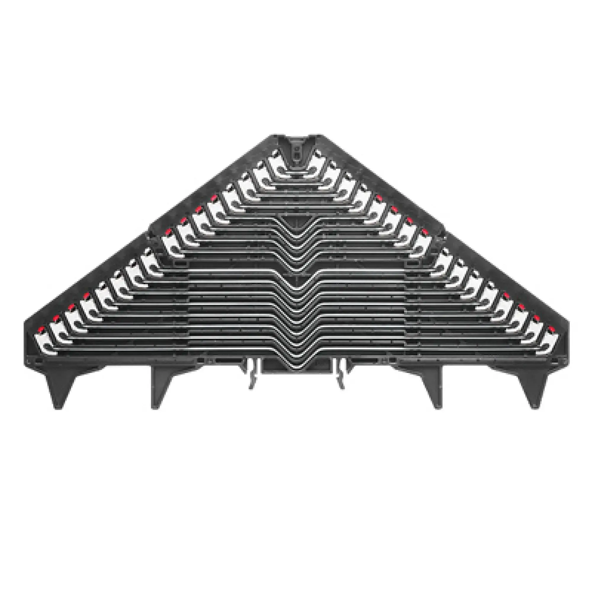 Weidmüller 1173620000 Patch distributor terminal, PUSH IN, black, 1.5 mm², 6 A, 250 V, Number of connections: 64, Number of levels: 16, TS 35 x 15, V-0, Polycarbonate (img_001)