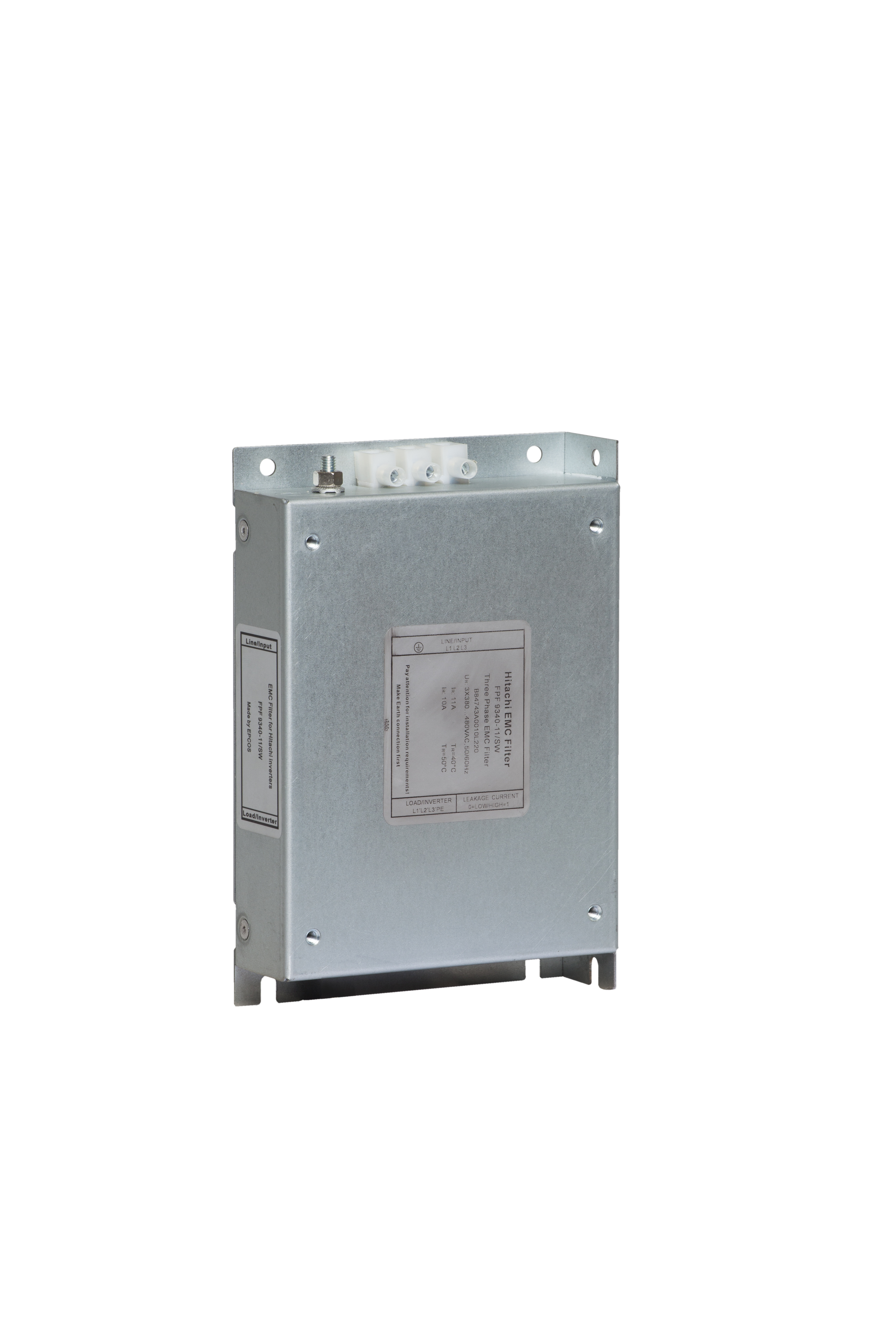 HITACHI FPF-9120-10-SW EMC Line Filter, 1-ph 250 V, 10 A HITACHI FPF-9120-10-SW EMC Line Filter, 1-ph 250 V, 10 A