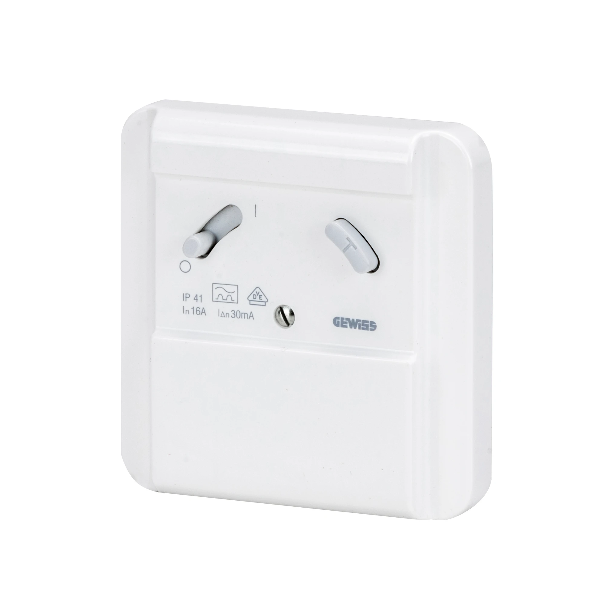 GEWISS GW95925 WALL MOUNTING RCD SAFETY UNIT - 16A 0,01mA - IP41 (img_001)