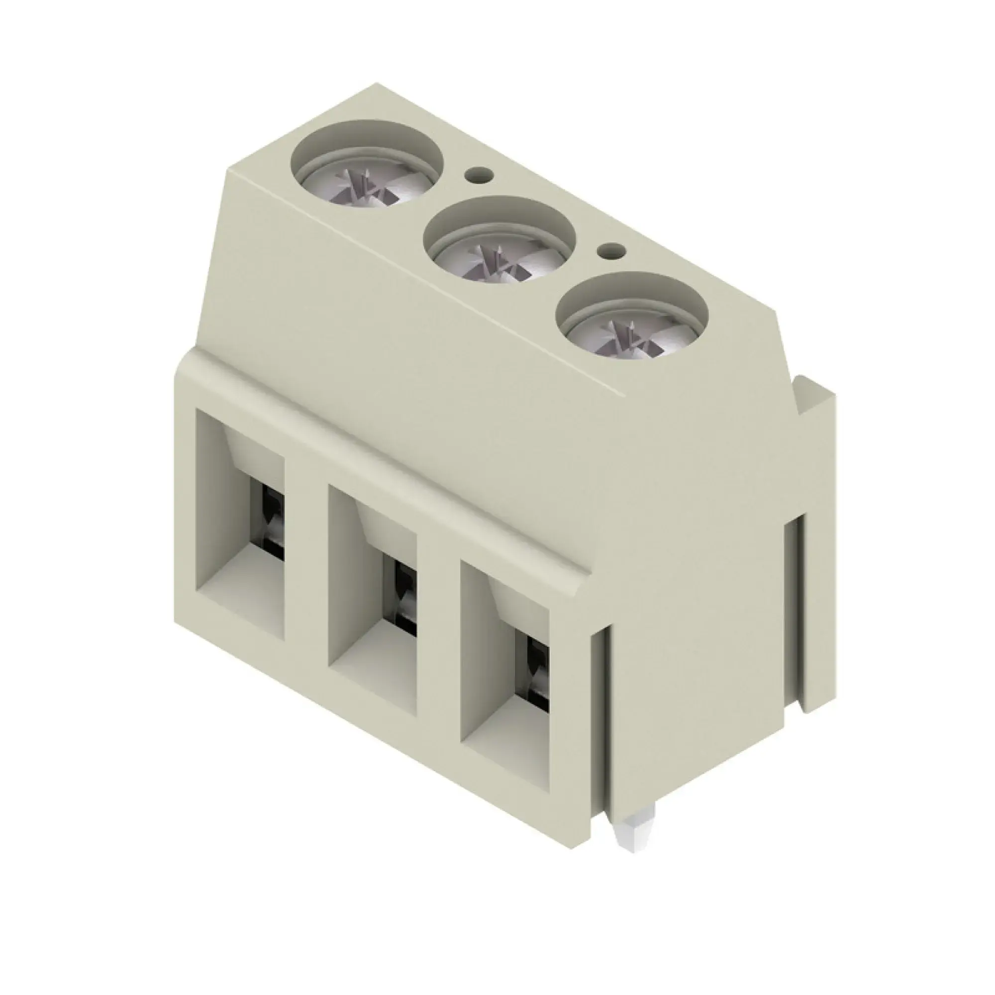Weidmüller 1913120000 PCB terminal, 320 V, 17.5 A, Pitch in mm: 5.00, 2.5 mm², Number of poles: 3, Clamping yoke connection, THT solder connection, 90°, Box (img_001) Weidmüller 1913120000 PCB terminal, 320 V, 17.5 A, Pitch in mm: 5.00, 2.5 mm², Number of poles: 3, Clamping yoke connection, THT solder connection, 90°, Box (img_001)