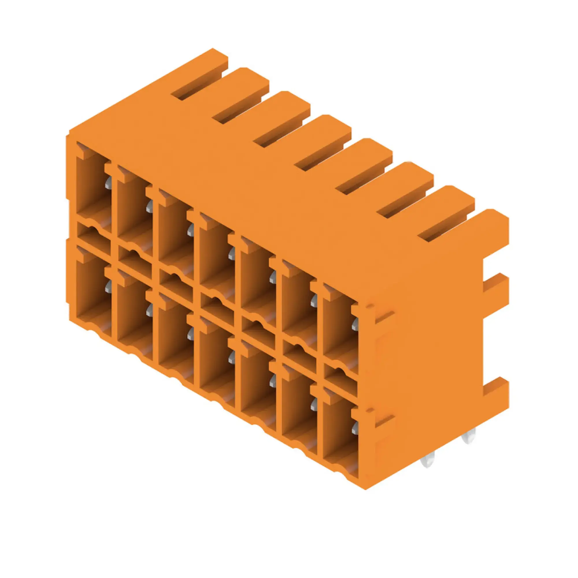 Weidmüller 1040460000 PCB connector (board connection), 160 V, 17.5 A, Pitch in mm: 3.81, Number of poles: 14, THT solder connection, Box (img_001)