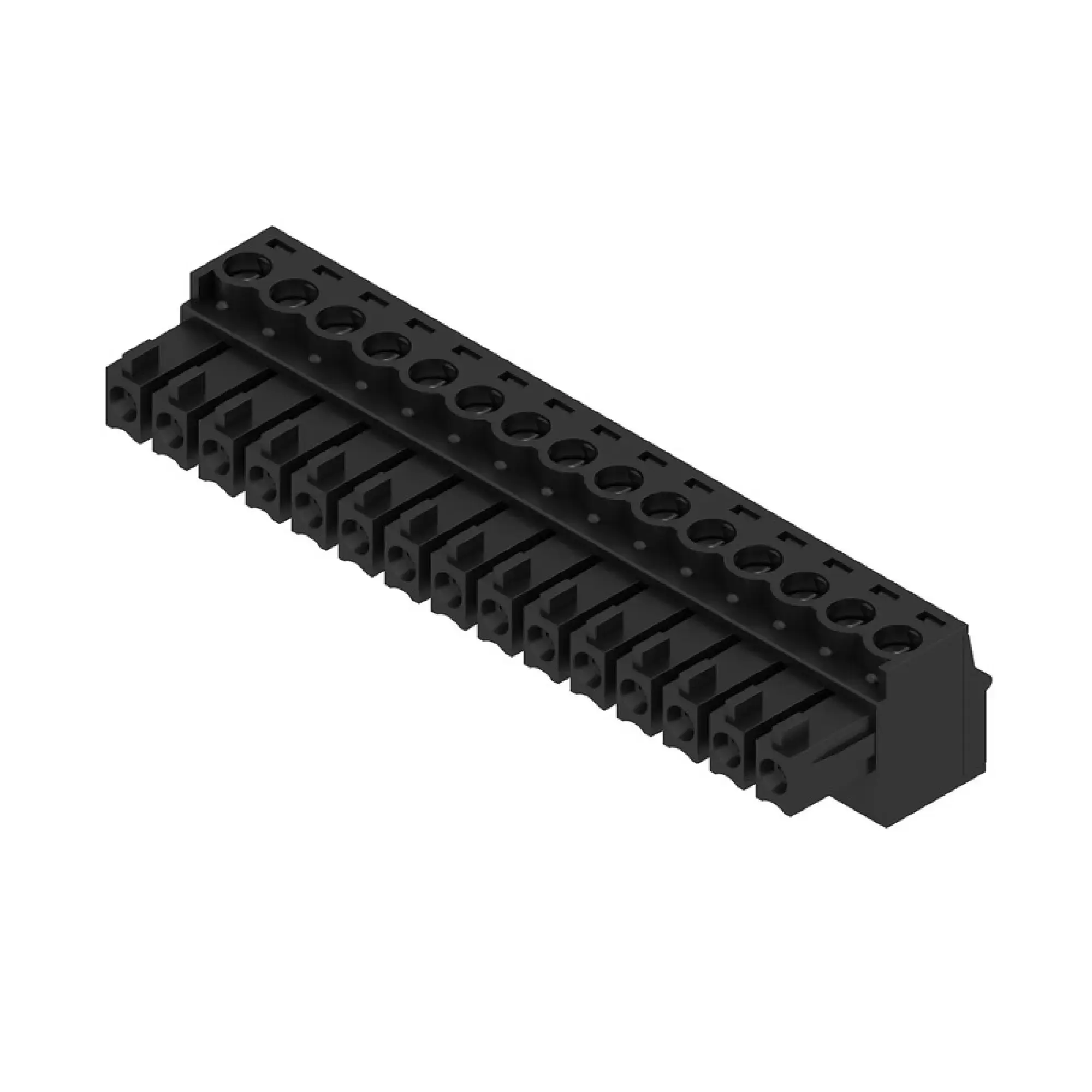 Weidmüller 1899520000 PCB connector (wire connection), 160 V, 17.5 A, Pitch in mm: 3.81, 1.5 mm², Number of poles: 15, Clamping yoke connection, Box (img_001) Weidmüller 1899520000 PCB connector (wire connection), 160 V, 17.5 A, Pitch in mm: 3.81, 1.5 mm², Number of poles: 15, Clamping yoke connection, Box (img_001)