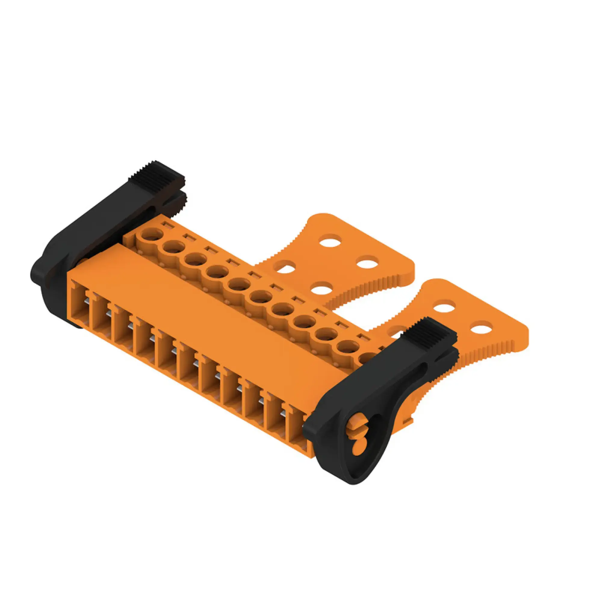 Weidmüller 2444250000 PCB connector (wire connection), 160 V, 17.5 A, Pitch in mm: 3.81, 1.5 mm², Number of poles: 11, Clamping yoke connection, Box (img_001)