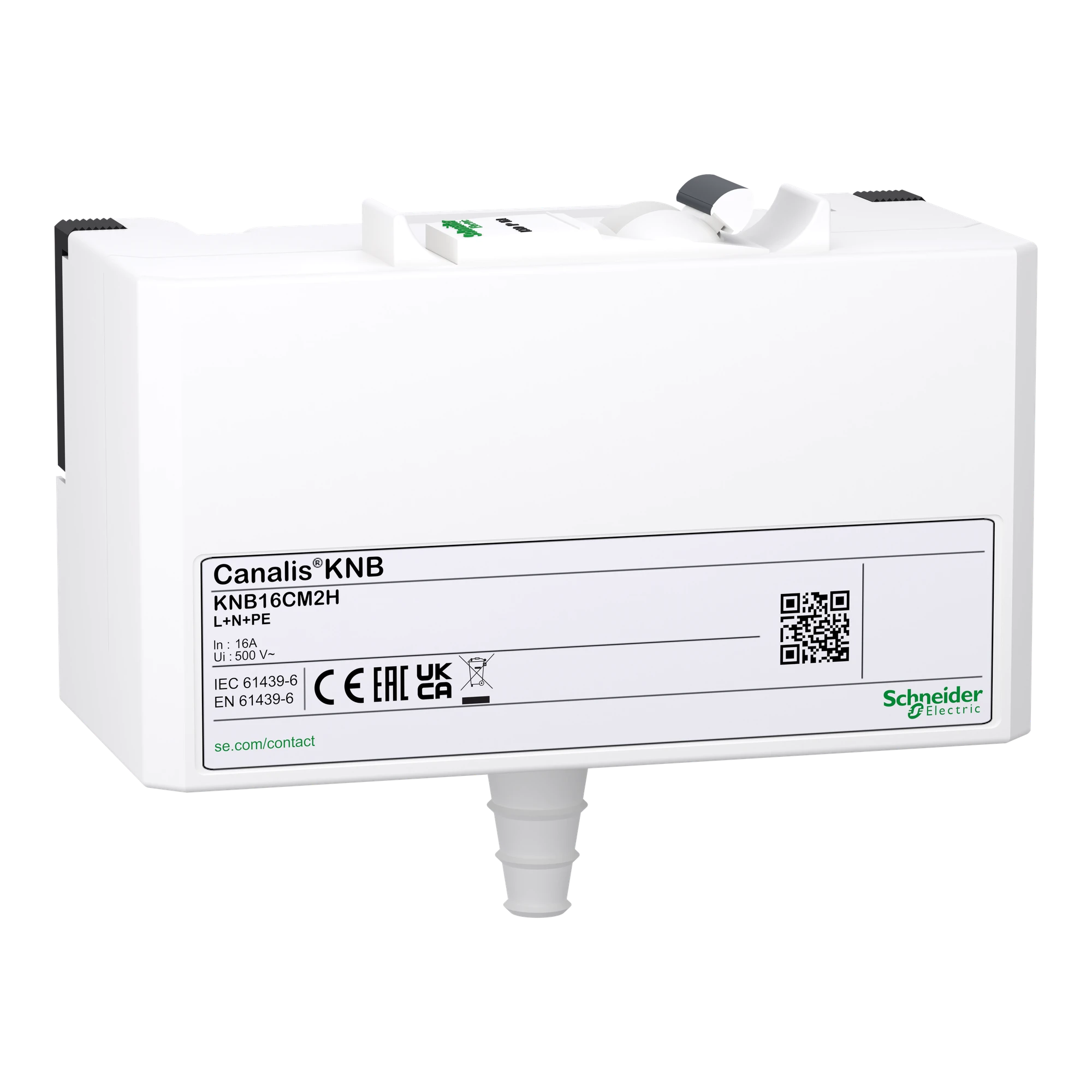 Schneider Electric KNB16CM2H KN Outlet Adapter, 16A, L+N+PE, with IC60H 16AC (img_001)