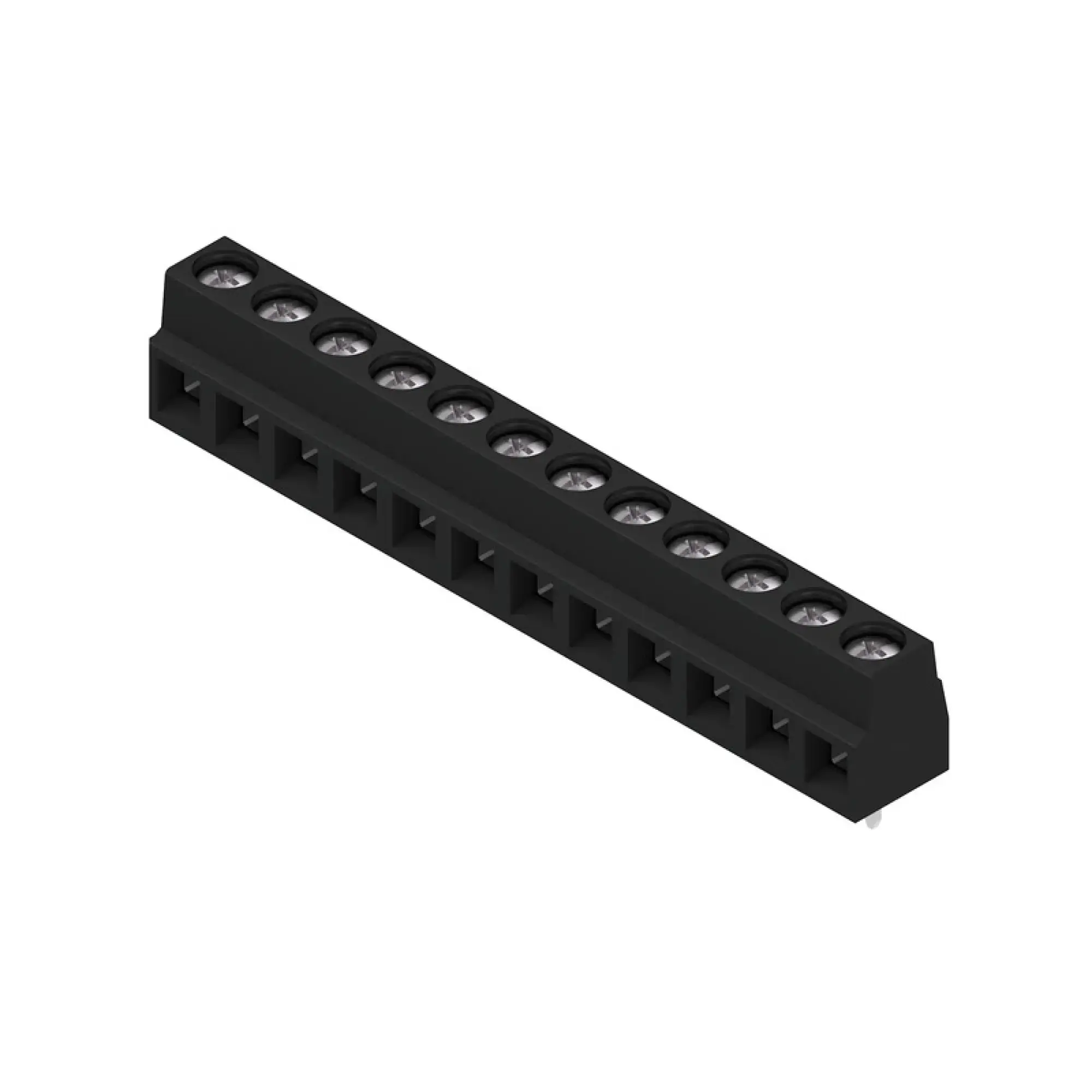 Weidmüller 1810950000 PCB terminal, 320 V, 17.5 A, Pitch in mm: 5.08, 1.5 mm², Number of poles: 12, Clamping yoke connection, THT solder connection, 90°, Box (img_001) Weidmüller 1810950000 PCB terminal, 320 V, 17.5 A, Pitch in mm: 5.08, 1.5 mm², Number of poles: 12, Clamping yoke connection, THT solder connection, 90°, Box (img_001)