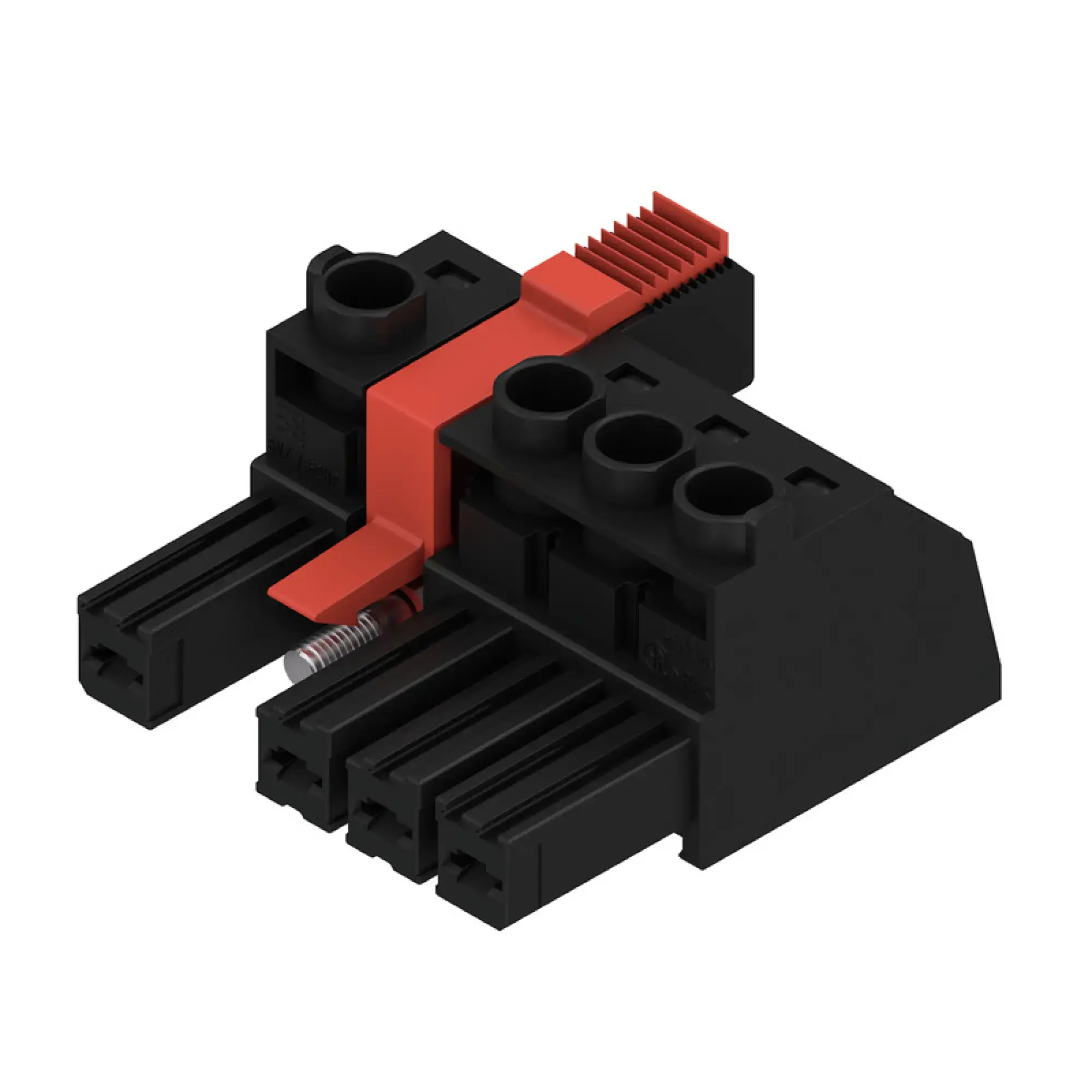 Weidmüller 2630120000 PCB connector (wire connection), 1000 V, 57 A, Pitch in mm: 7.62, 10 mm², Number of poles: 4, Clamping yoke connection, Box (img_001) Weidmüller 2630120000 PCB connector (wire connection), 1000 V, 57 A, Pitch in mm: 7.62, 10 mm², Number of poles: 4, Clamping yoke connection, Box (img_001)