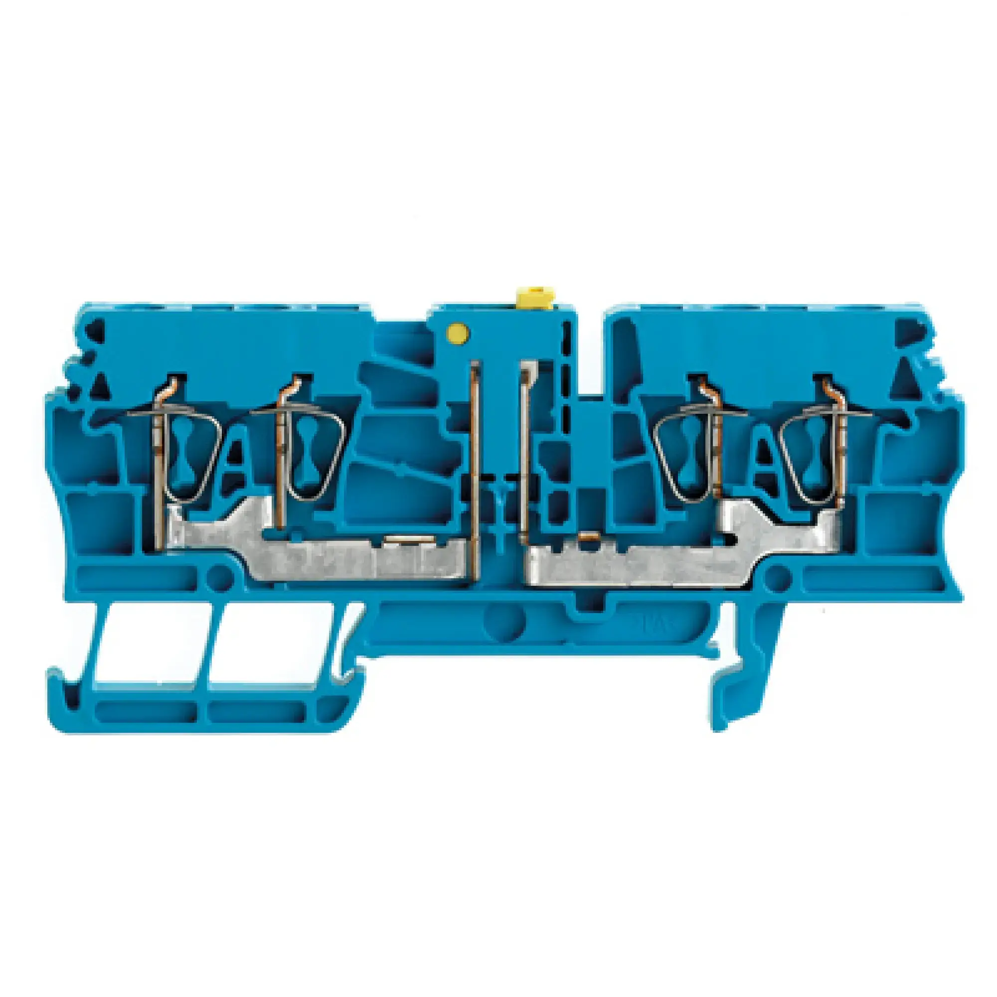 Weidmüller 7920930000 Test-disconnect terminal, Tension-clamp connection, blue, 2.5 mm², 16 A, 400 V, Number of connections: 4, Number of levels: 1 (img_001)