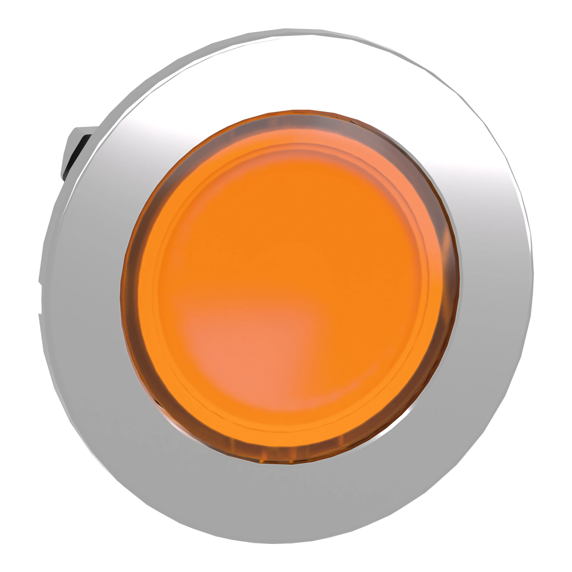 Schneider Electric ZB4FW353 Illuminated push-button, front element, Harmony XB4F, metal, 30mm, orange, unlabeled, momentary, for universal LED (img_001)