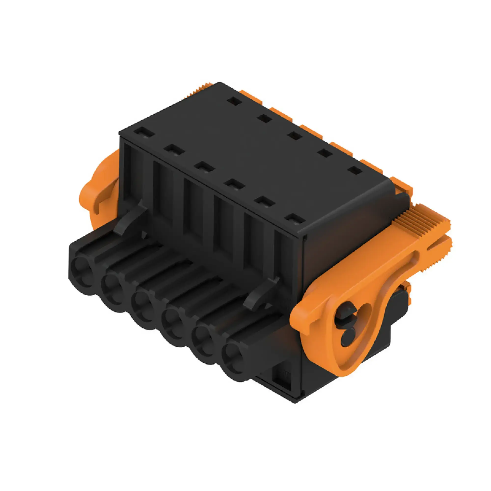Weidmüller 1001050000 PCB connector (wire connection), 320 V, 20.8 A, Pitch in mm: 5.08, 3.31 mm², Number of poles: 6, PUSH IN with actuator, Box (img_001)