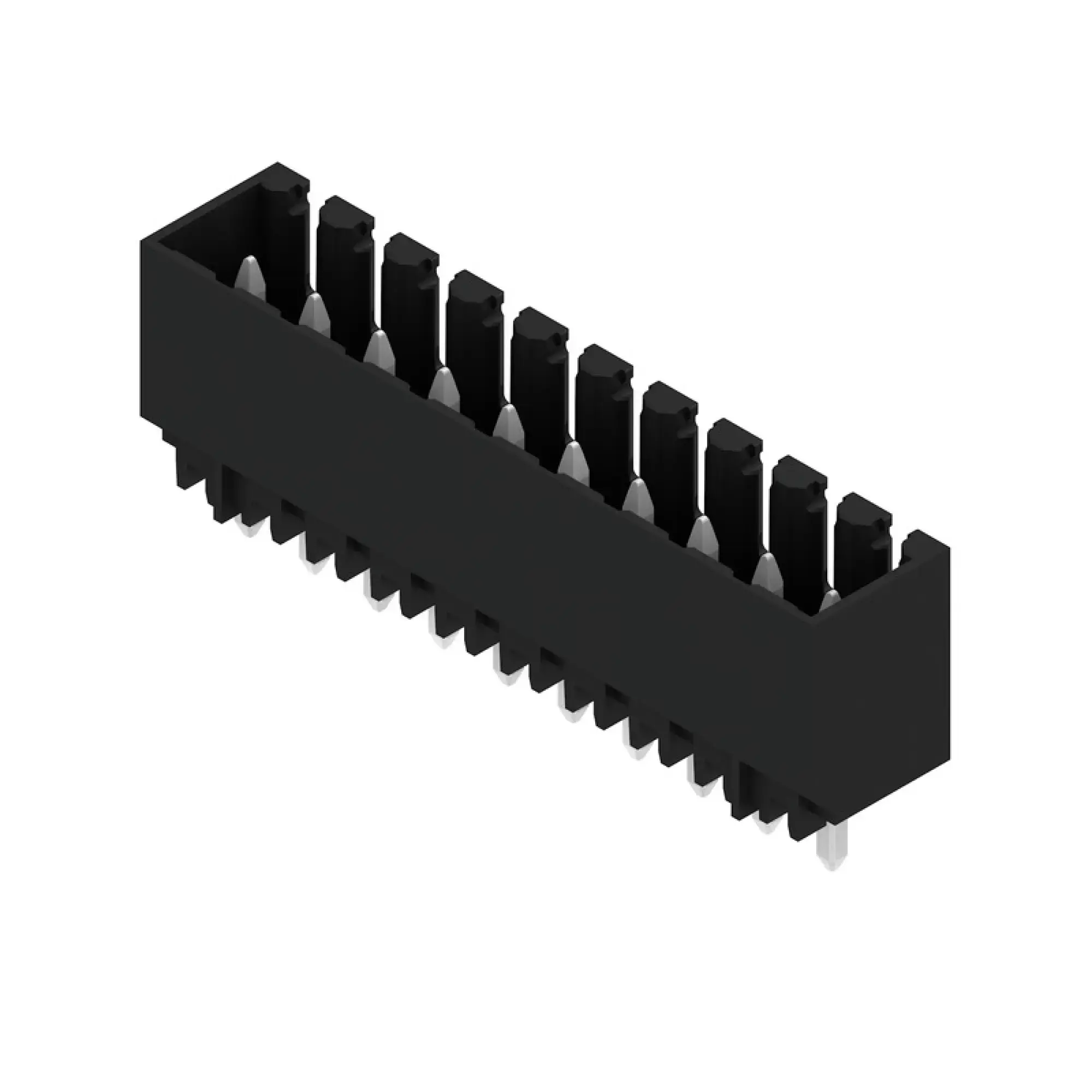 Weidmüller 1836990000 PCB connector (board connection), 160 V, 15 A, Pitch in mm: 3.50, Number of poles: 10, THT/THR solder connection, Box (img_001)