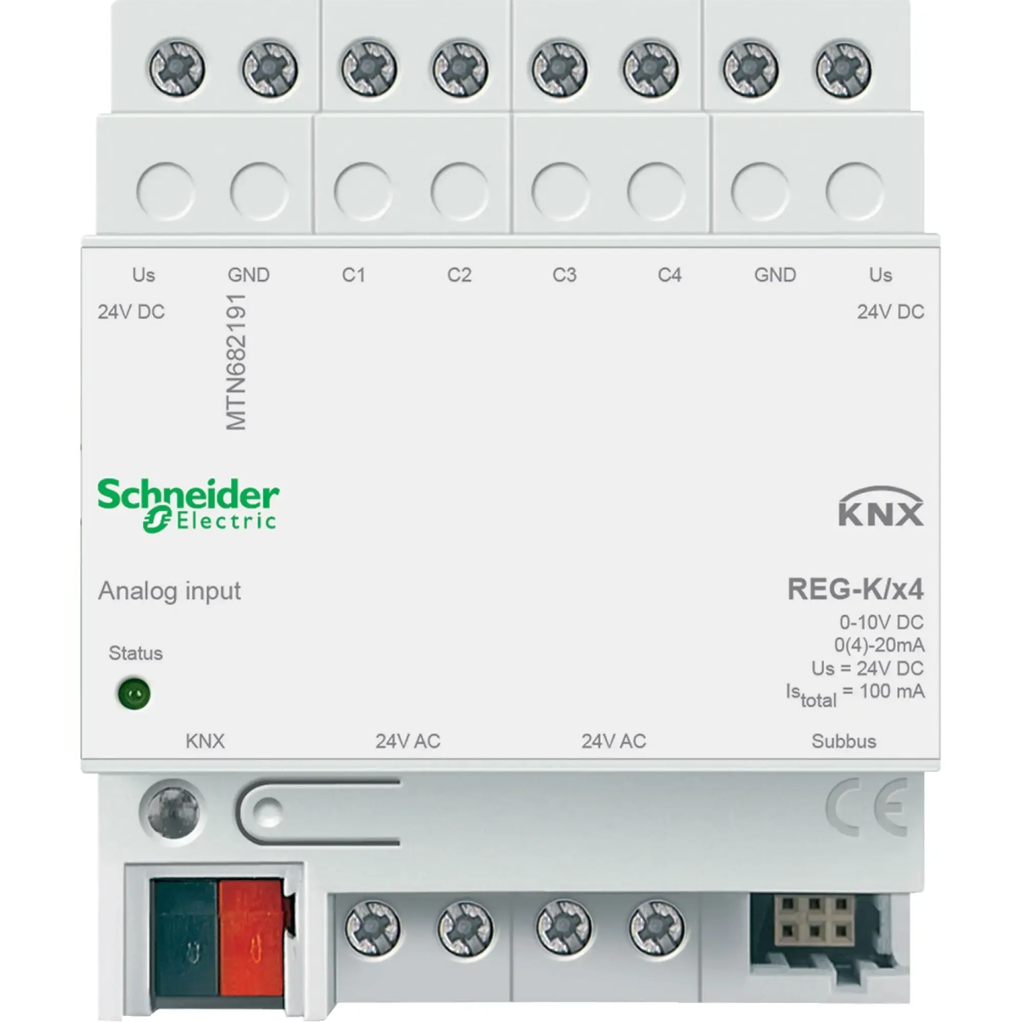 Schneider Electric MTN682191 Analog input REG-4fold, light grey (img_002)