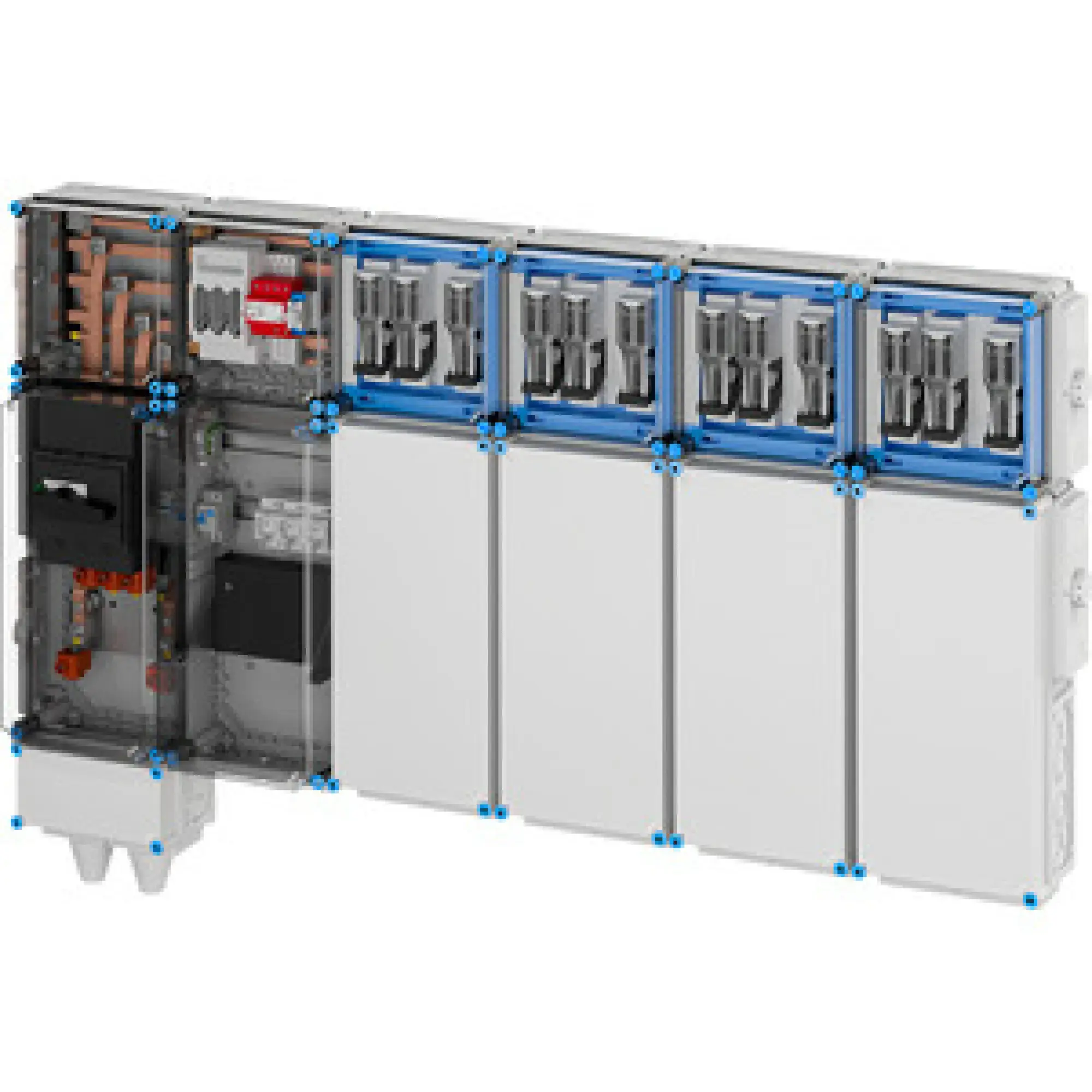 Hensel 65000230 Ladeverteiler für bis zu 12 Doppelladepunkte à 22kW Mi EV 44kW 12001 (img_001)