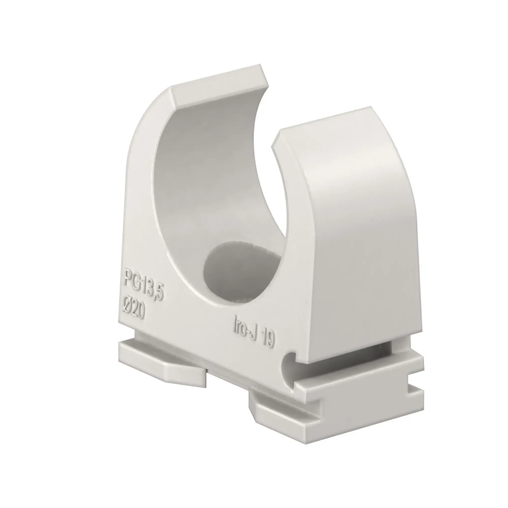 Don Quichotte 981950 Pipe clip OPDZ 6mm 25-26mm 1" Polypropylene Light grey RAL 7035 (img_001) Don Quichotte 981950 Pipe clip OPDZ 6mm 25-26mm 1" Polypropylene Light grey RAL 7035 (img_001)