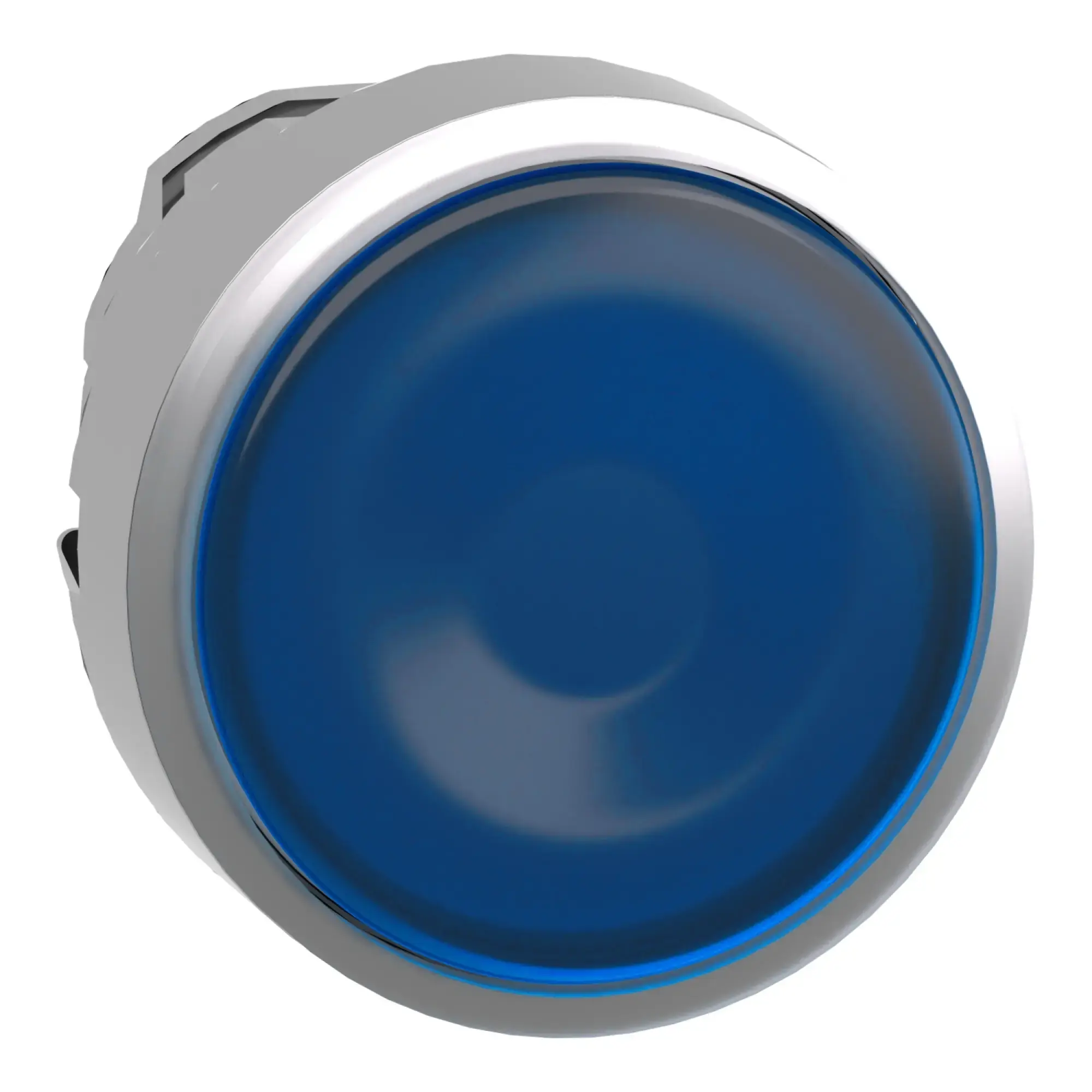 Schneider Electric ZB4BH063 Illuminated Push Button, Front Element, Harmony XB4, Metal, 22mm, blue, unlabeled, for universal LED, latching (img_011)