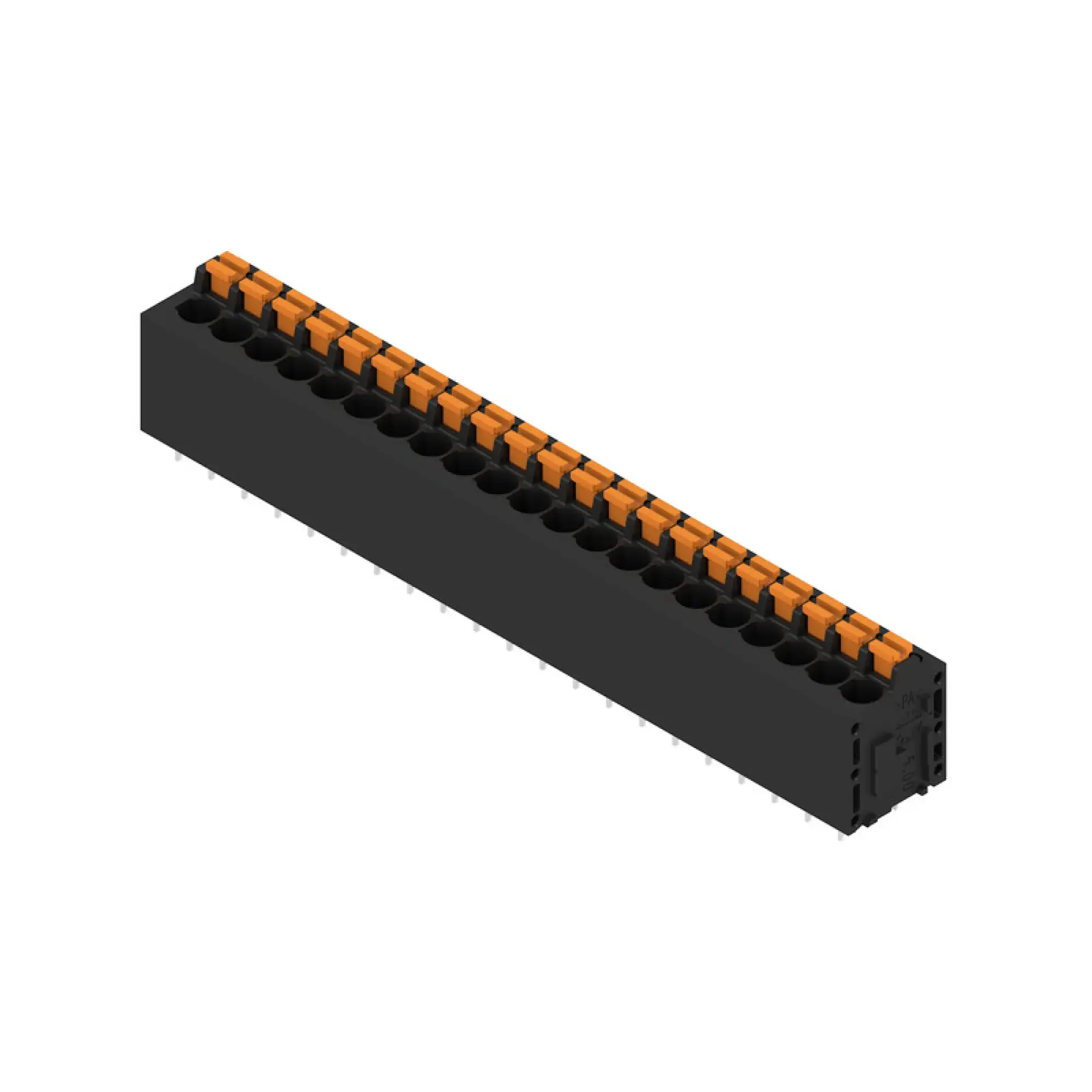 Weidmüller 1425240000 PCB terminal, 320 V, 24 A, Pitch in mm: 5.00, 2.5 mm², Number of poles: 21, PUSH IN with actuator, THT solder connection, 180°, Box (img_001) Weidmüller 1425240000 PCB terminal, 320 V, 24 A, Pitch in mm: 5.00, 2.5 mm², Number of poles: 21, PUSH IN with actuator, THT solder connection, 180°, Box (img_001)